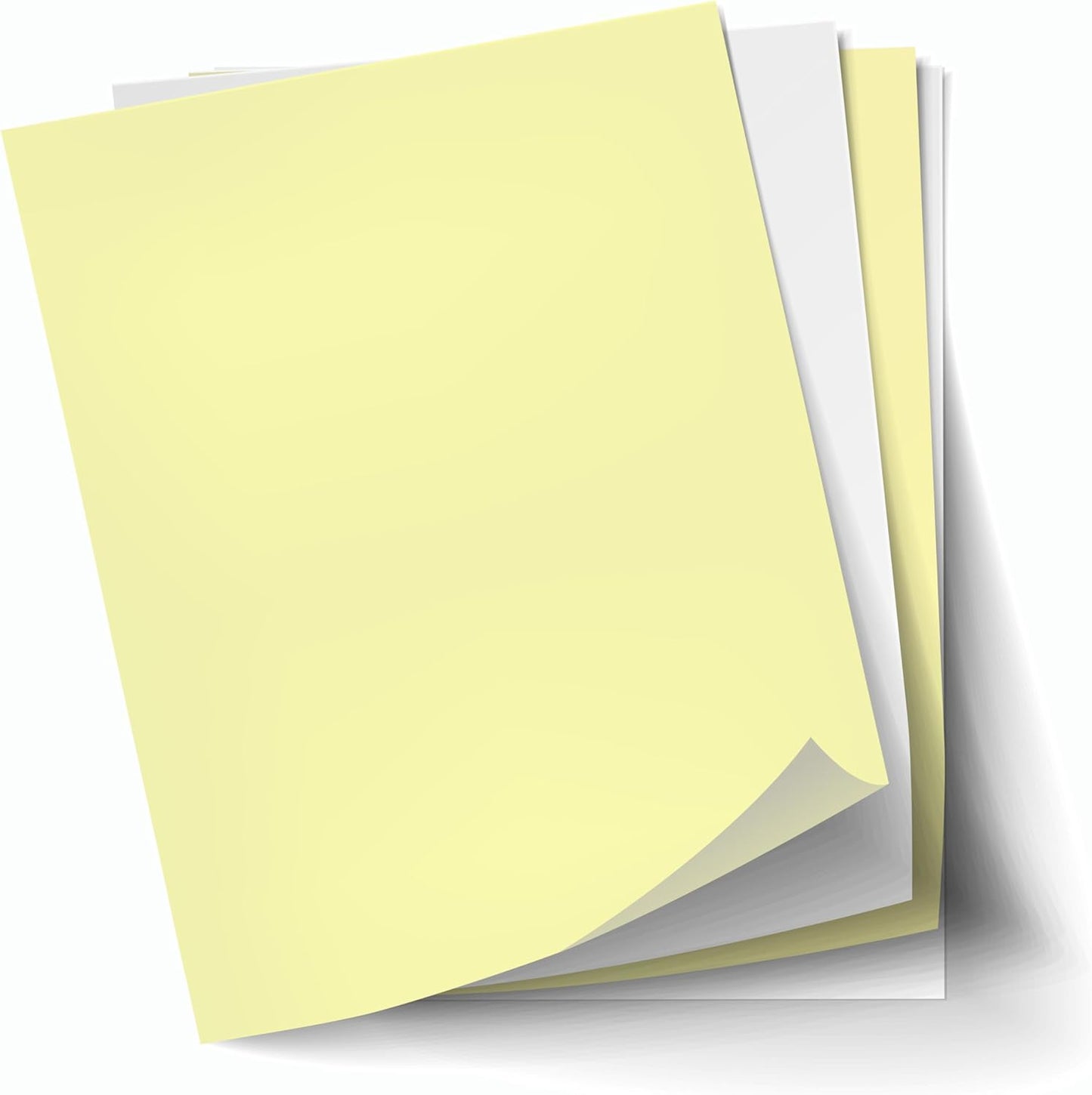 8.5 x 11 Excel One (230949) Carbonless Paper, 2 Part Reverse (Bright White/Canary), 10 REAMS