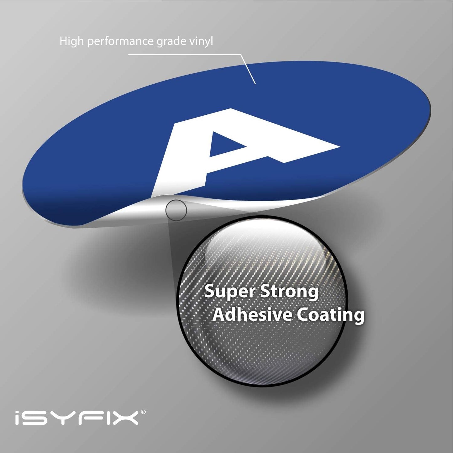 iSYFIX Blue Vinyl Letters Stickers - 4 inch Self-Adhesive, A to Z, 4 of Each Letter - Premium Decal for Indoor & Outdoor, for Inventory, Storage, Organizing, Alphabet for Boxes, Toolbox, Lockers