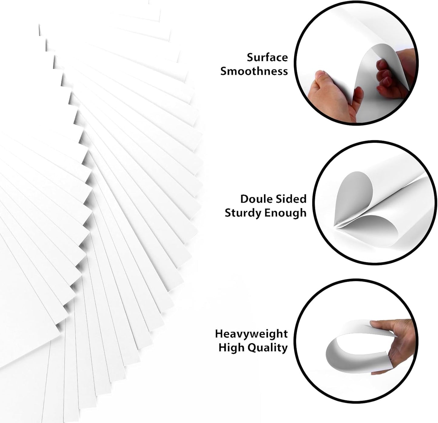 100 Sheets White Cardstock 11” x 17”, 100lb/271gsm White Card Stock, Thick Card Stock Paper, Heavy Cardstock Paper for Printer, Resume, Scrapbooks, Art, Crafts, Business Cards