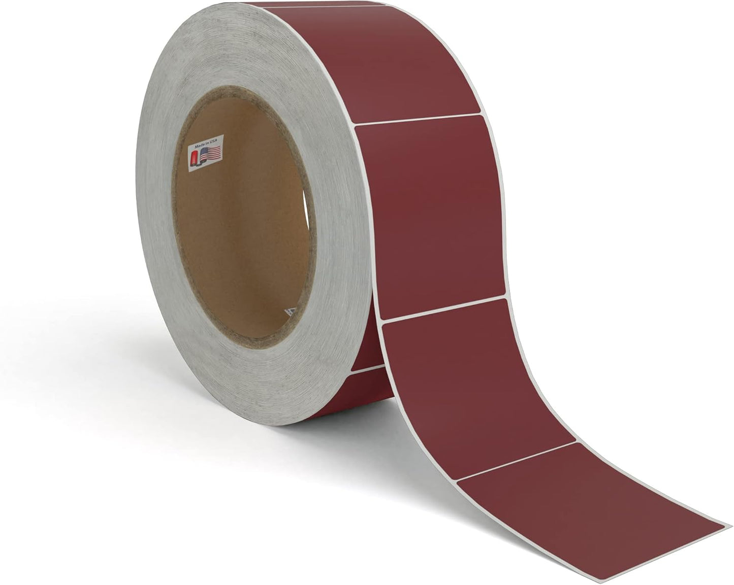 Kenco Color Coding 3 X 5 Rectangle Labels, Inventory Control Stickers 500 Labels Per Roll, Made in The USA (Burgundy)