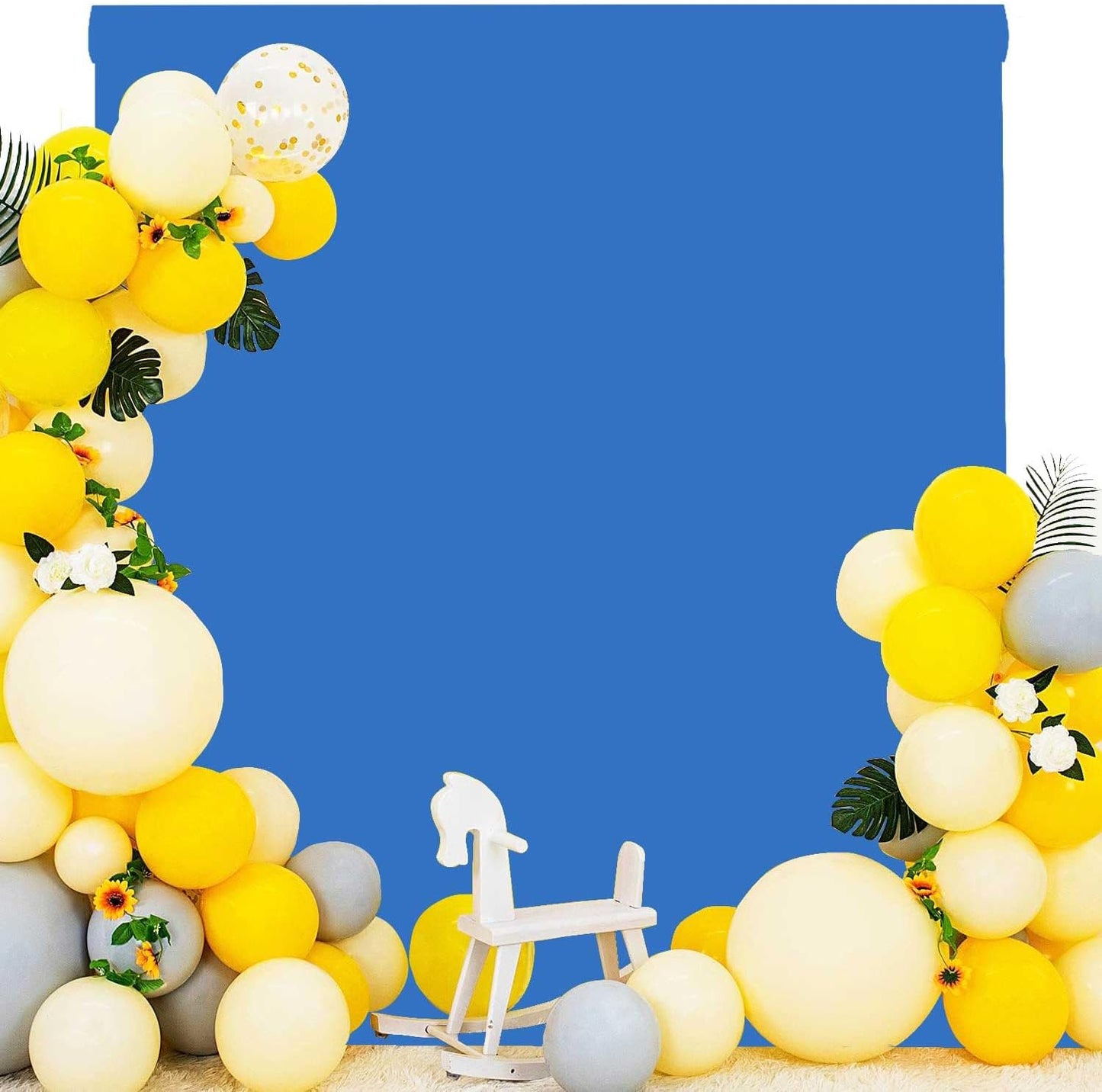 Blue Photo Backdrop for Photoshoot Blue Background for Photography Photo Backdrop Curtain for Party 6 x 9 FT