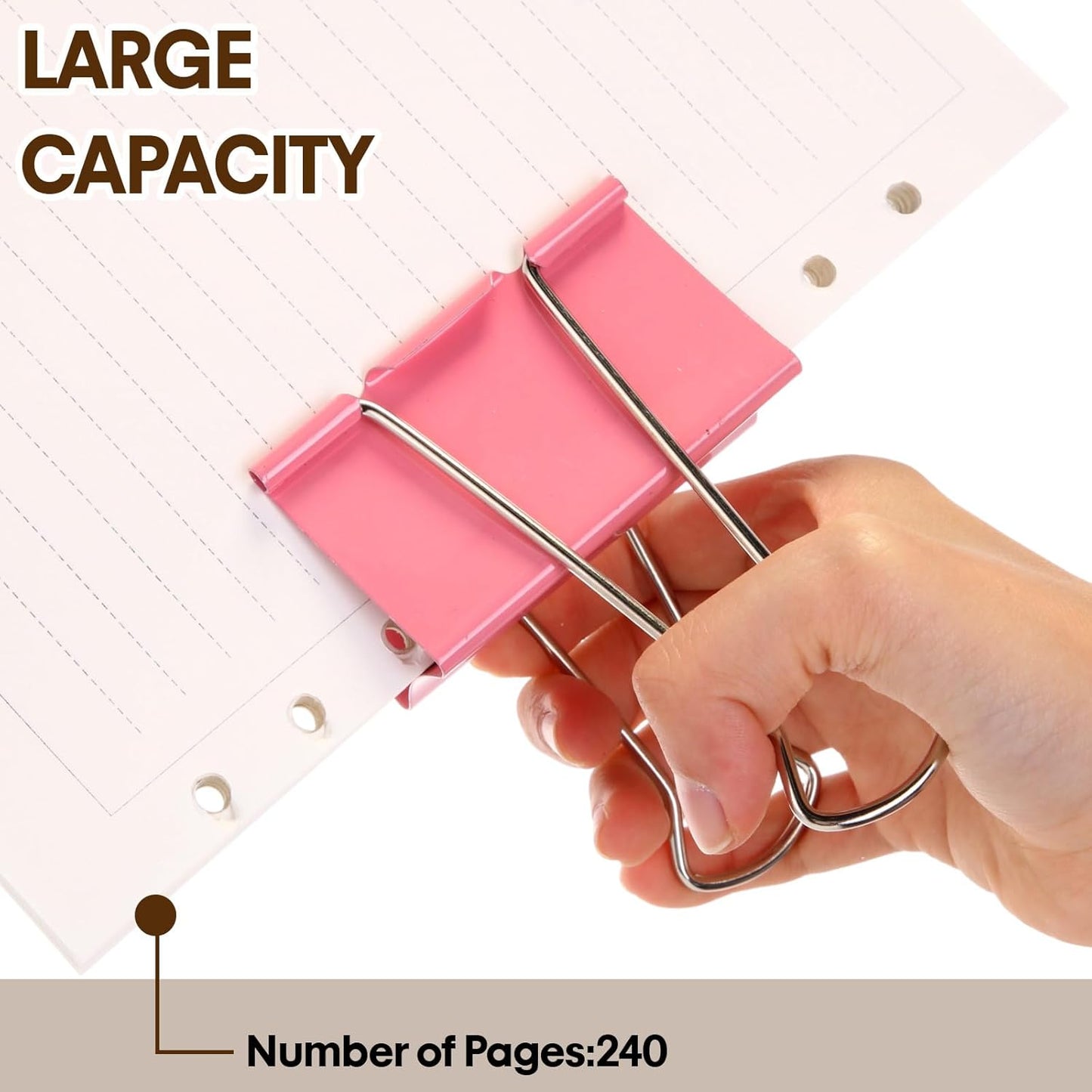 Jetec 48 Pcs 3 Inch Jumbo Binder Clips Extra Large Binder Clips Bulk Colored Big Heavy Duty Metal Giant Large Paper Clamps for Office and Home Supplies Organization Kitchen Food Bags Drawing