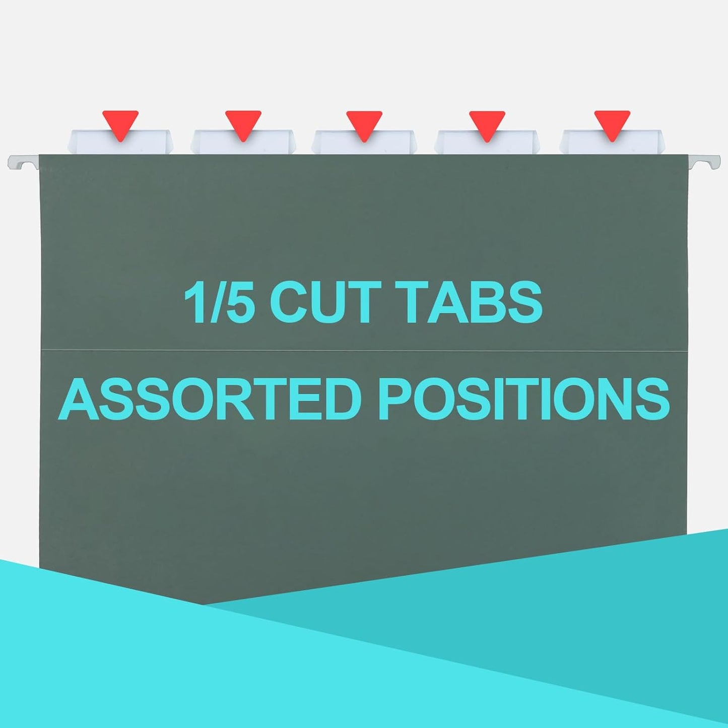 HERKKA Extra Capacity Hanging File Folders, 60 Pack Reinforced Letter Size Hanging Folders with Heavy Duty 2 Inch Expansion, Designed for Bulky Files, Medical Charts, Green