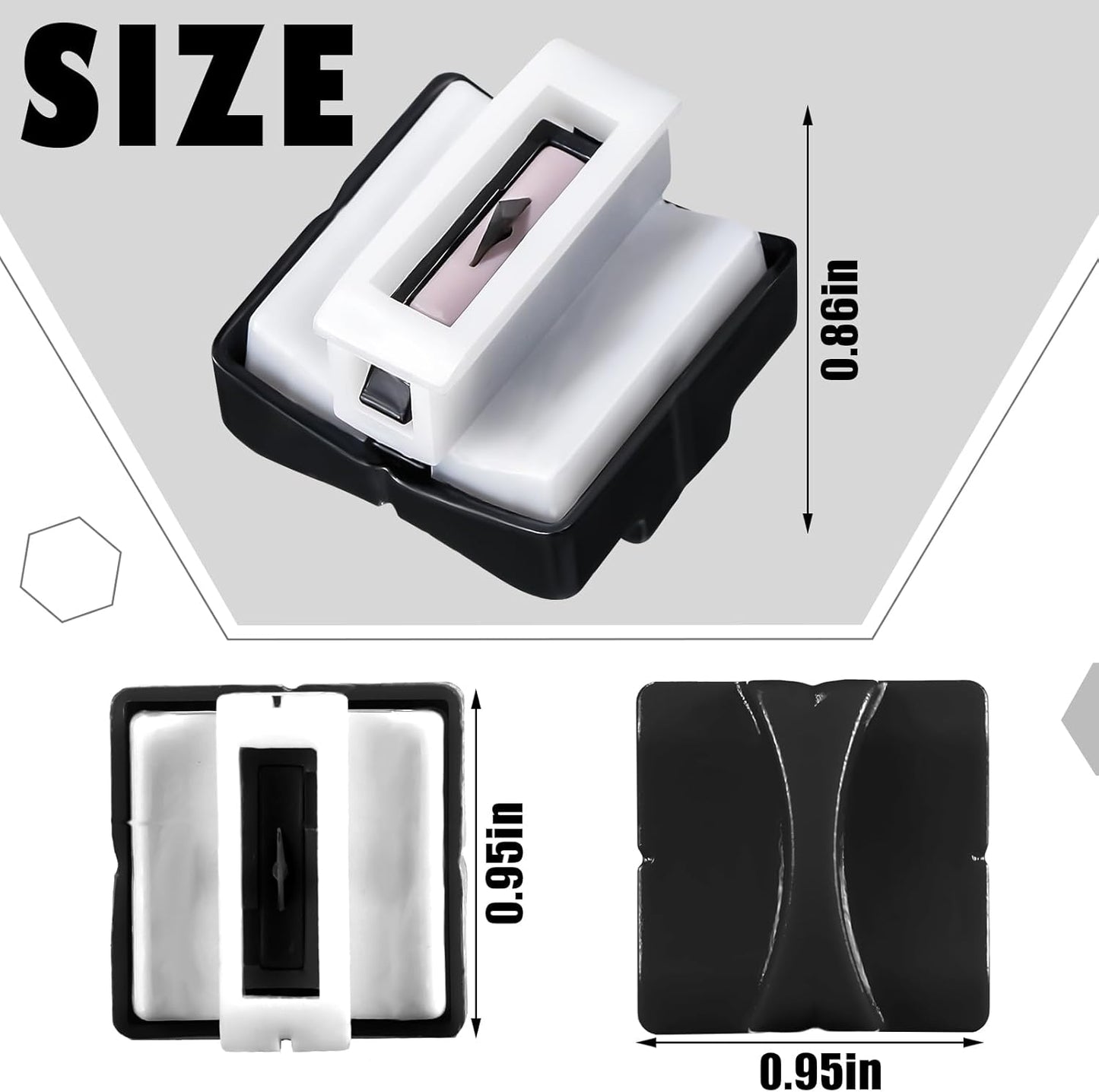 Mudder 10 Pieces Paper Cutter Replacement Blade Cutting Replacement Blades Refill for A4 Black and White Paper Trimmer(Black)