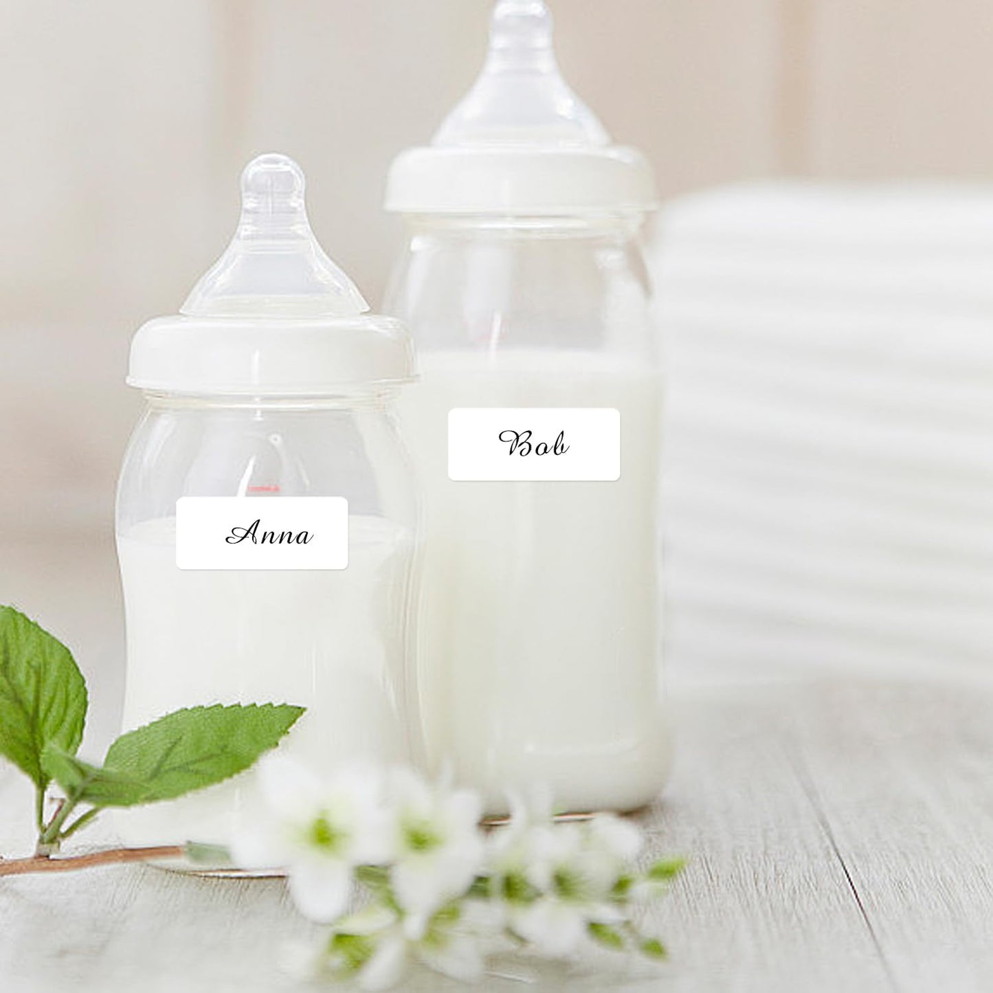 0.6×1.5 Inch Removable Blank Freezer Labels,Water/Oil/Tear Resistant/Ink Won't Smudge No Residue (405 pcs,1 Bag)