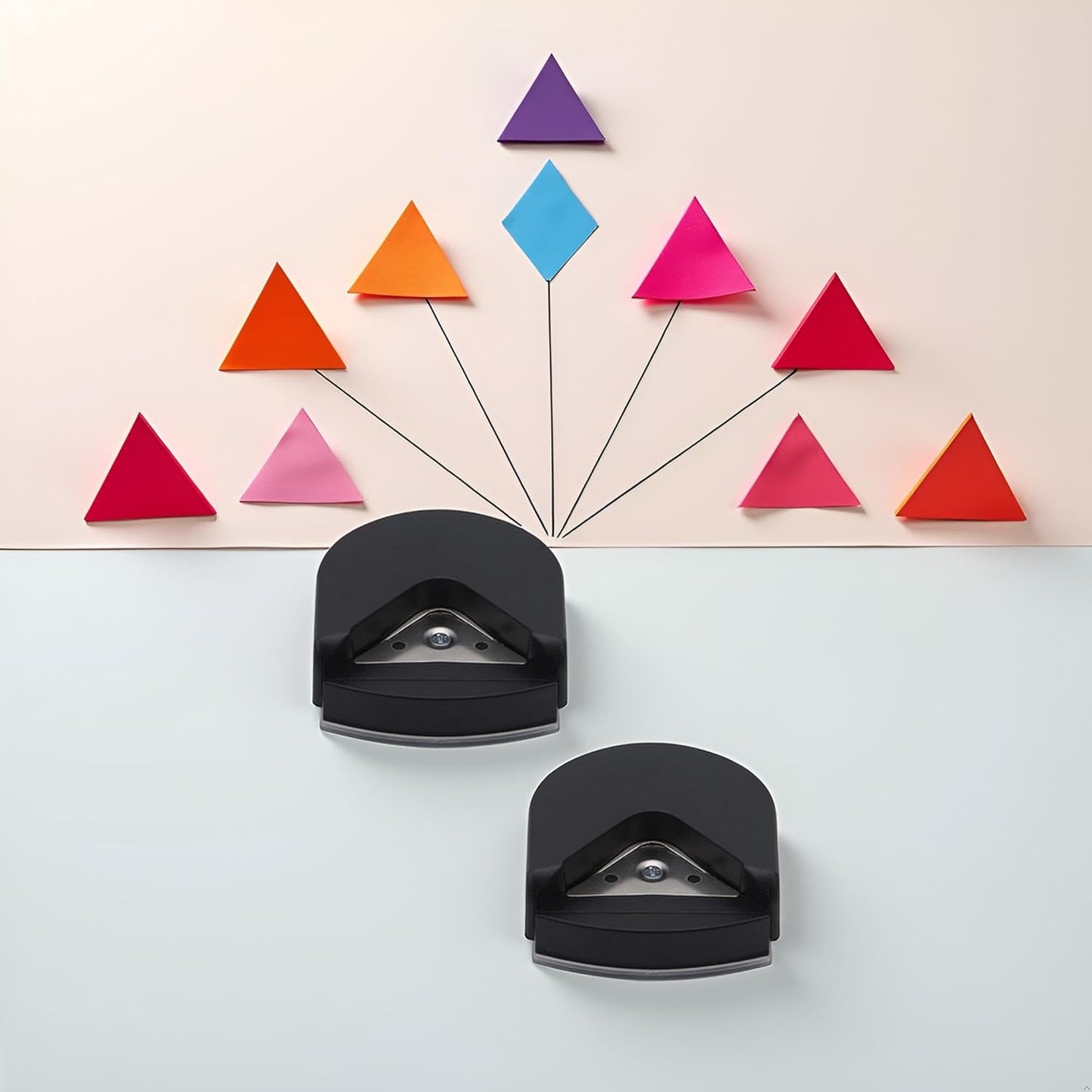 2Pcs Black 4mm Radius Corner Rounder Punch Paper Corner Rounder Hole Cutter for Photo, Corner Cutter Tool, Paper Crafts