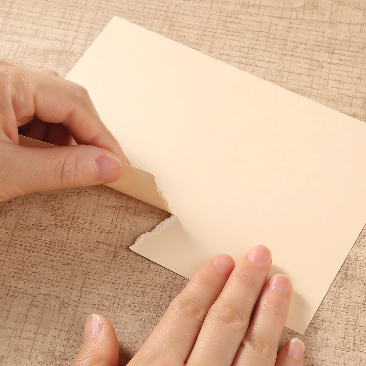 50 Sheets 4x6 Colored Cardstock Paper 5 Colors Blank Flash Cards, 250 GSM Heavy Card Stock for DIY Art Projects, Cards (Brown)