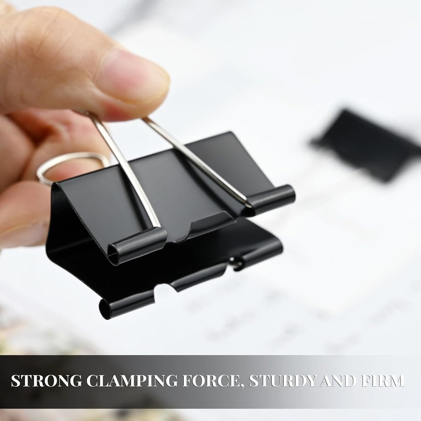 30 Pack Large Binder Clips 1.6 Inch Binder Paper Clip Big Paper Clamps for Office, School, Home