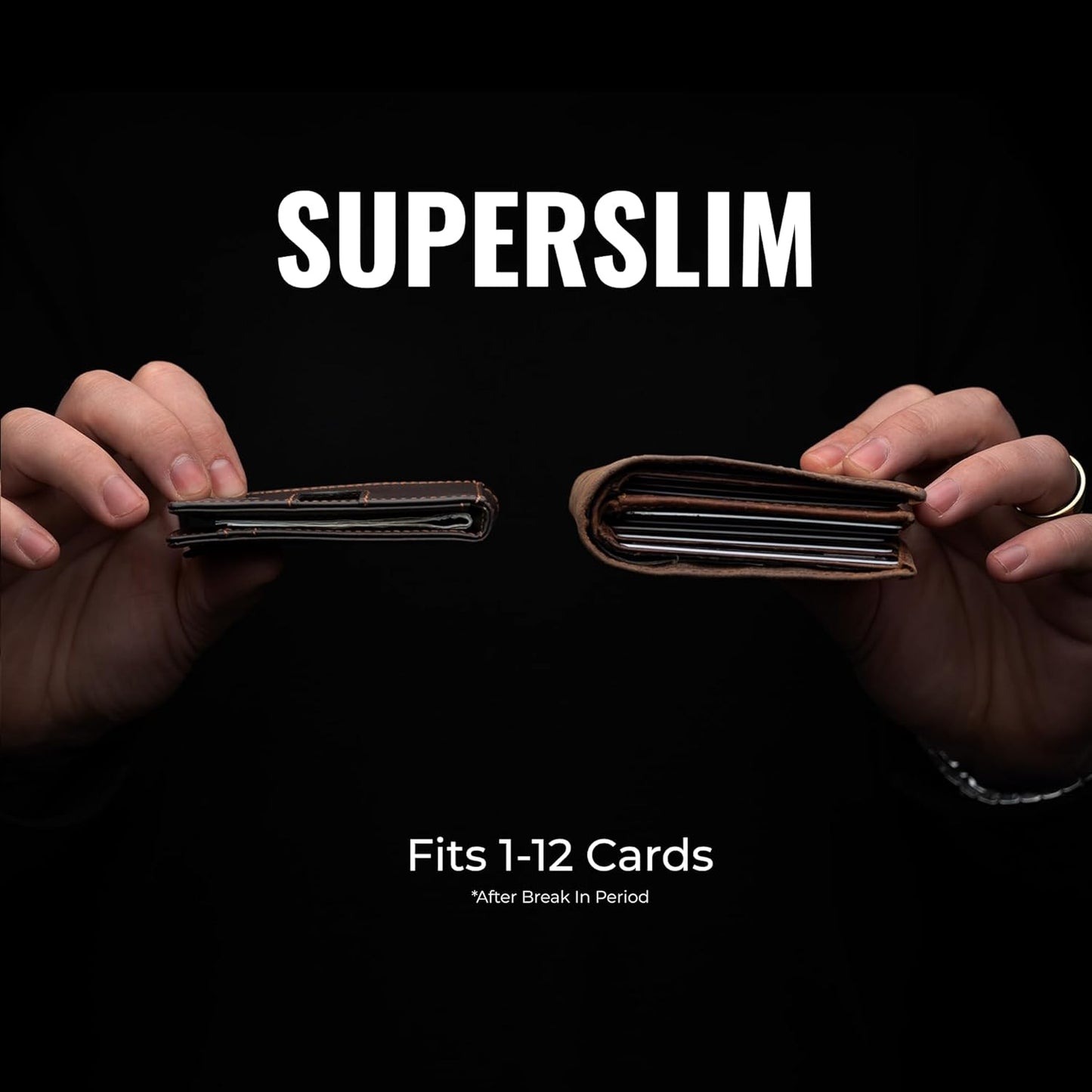 Kings Loot Money Clip Slim Minimalist Wallet for Men – RFID Blocking Leather Design with Money Clip – Front Pocket Bifold Holds 12 Cards – Stylish & Compact Wallets (Buckskin)