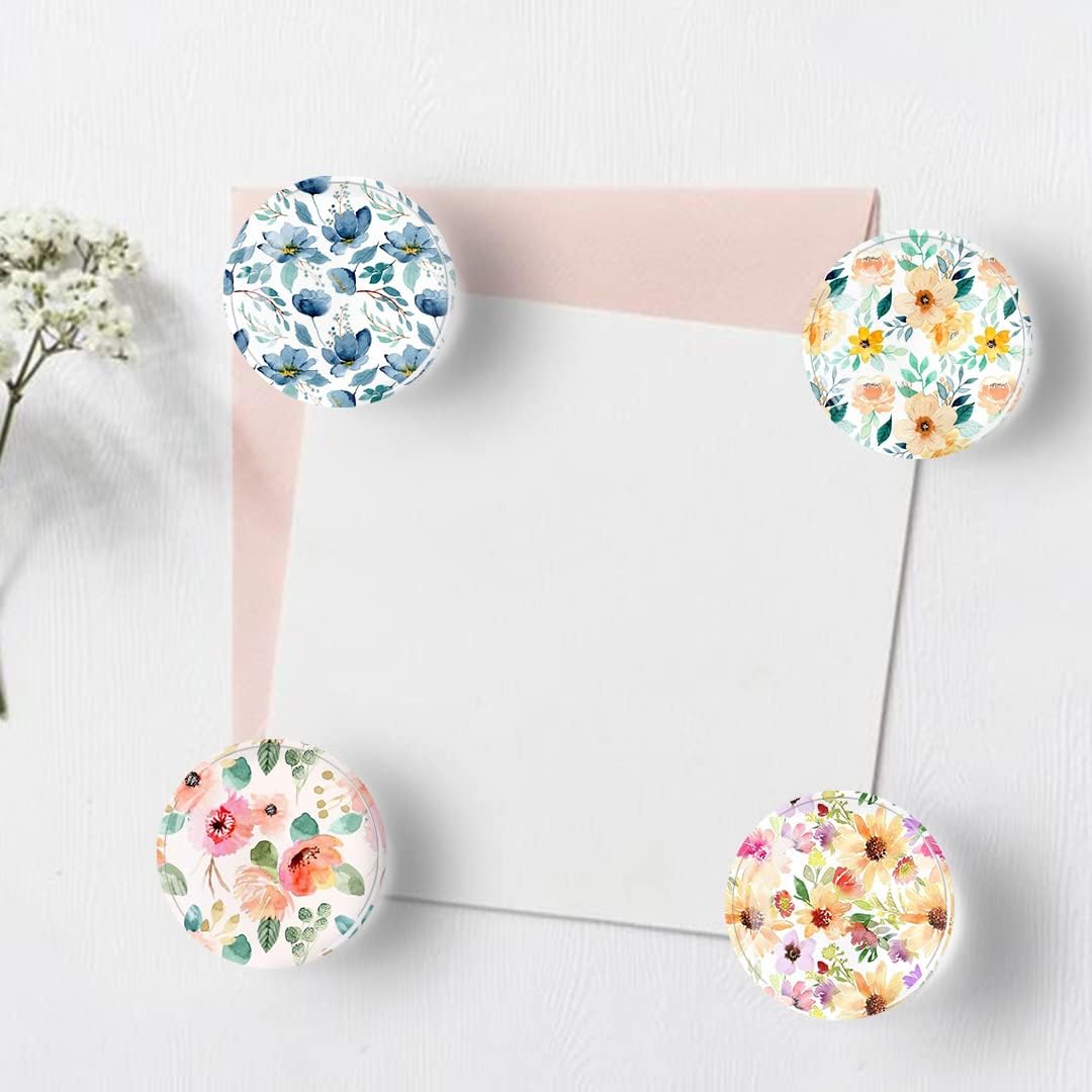 12Pcs Glass Strong Magnetic Refrigerator Magnet Fridge Sticker,Colorful Flowers Crystal Fridge Magnets Decoration for Crafts,Fridge Magnets for Kitchen, Office Whiteboard, Cabinet and Dishwasher