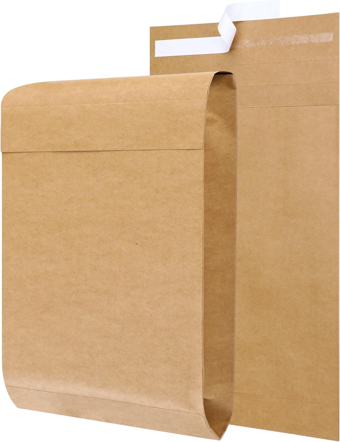 25 Pcs Catalog Envelopes Large Kraft Envelopes 10 x 15 Inches Large Mailing for Office Home Documents Magazines Photos Storage Organizing(Brown Kraft)