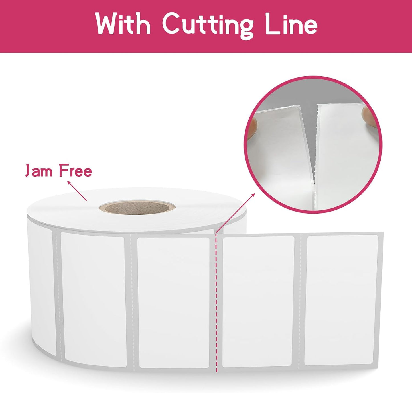 24 Rolls 2" x 1" Direct Thermal Labels, Shipping Labels Compatible with Zebra & Rollo Label Printers for Mailing Postage Address Barcode (1300 Labels/Roll)