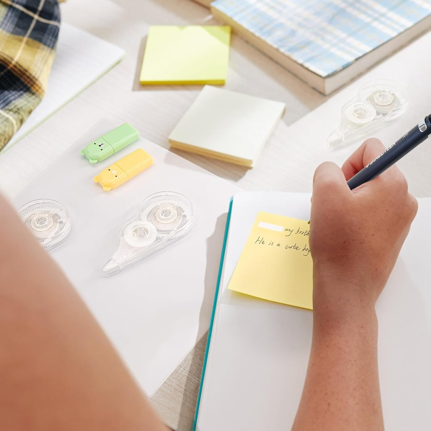 36 Pcs Correction Tape, 236 Inch White Wrong Out Tear-Resistant Bulk, Instant Corrections Easy To Use Applicator for School, Office, Note Taking, Journal (Tape Width 0.2 in, Clear)