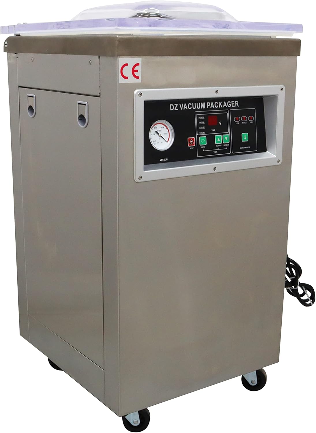 INTSUPERMAI DZ-400 Single Chamber Vacuum Packaging Machine Microcomputer Operation Panel Vacuum Sealing Machine Packaging Sealer 110V