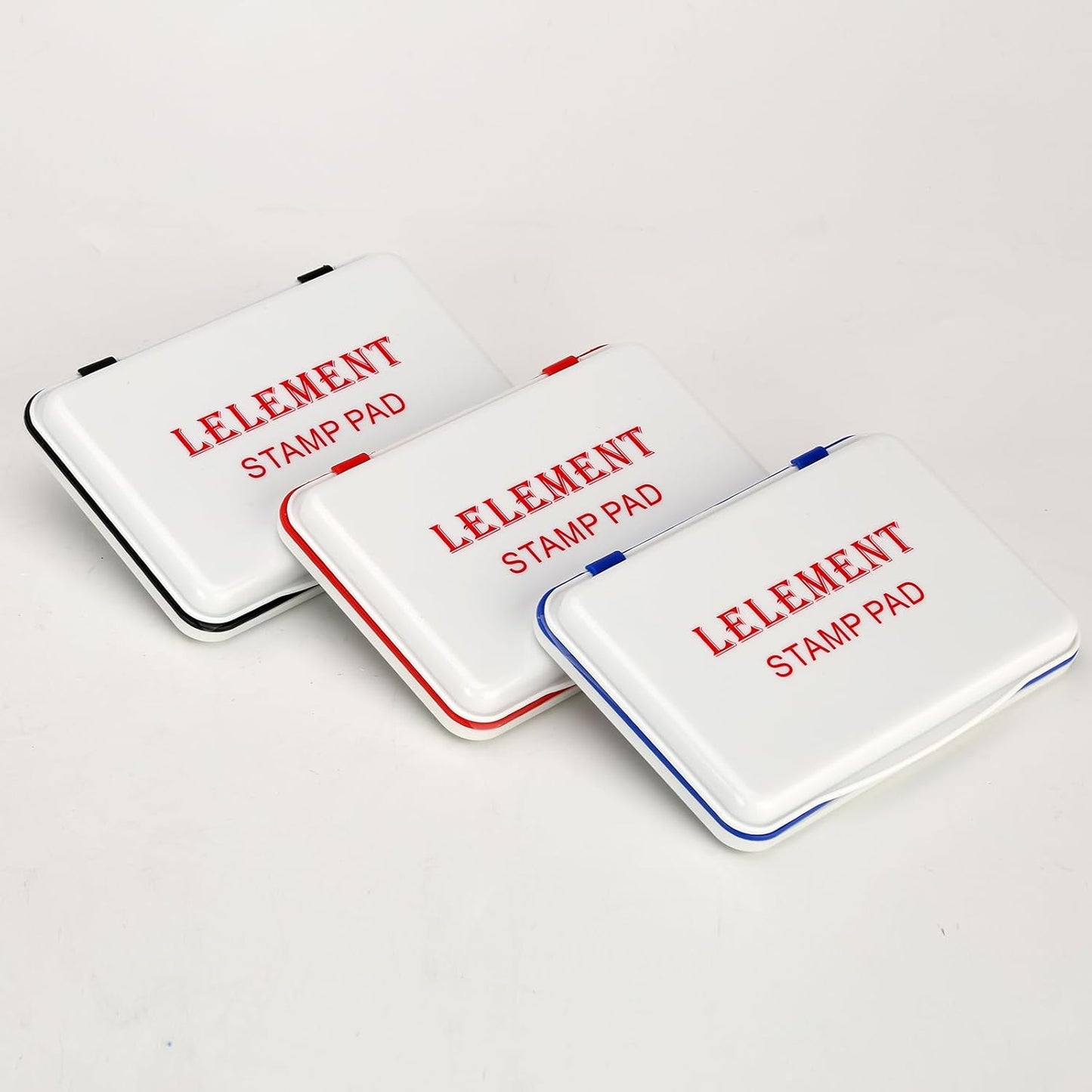 Ink Pads for Stamps | Red Ink Stamp Pad | Rubber Stamps Ink Pad - Premium Quality Felt Pad for Stamps | Stamp Pads | Medium Size