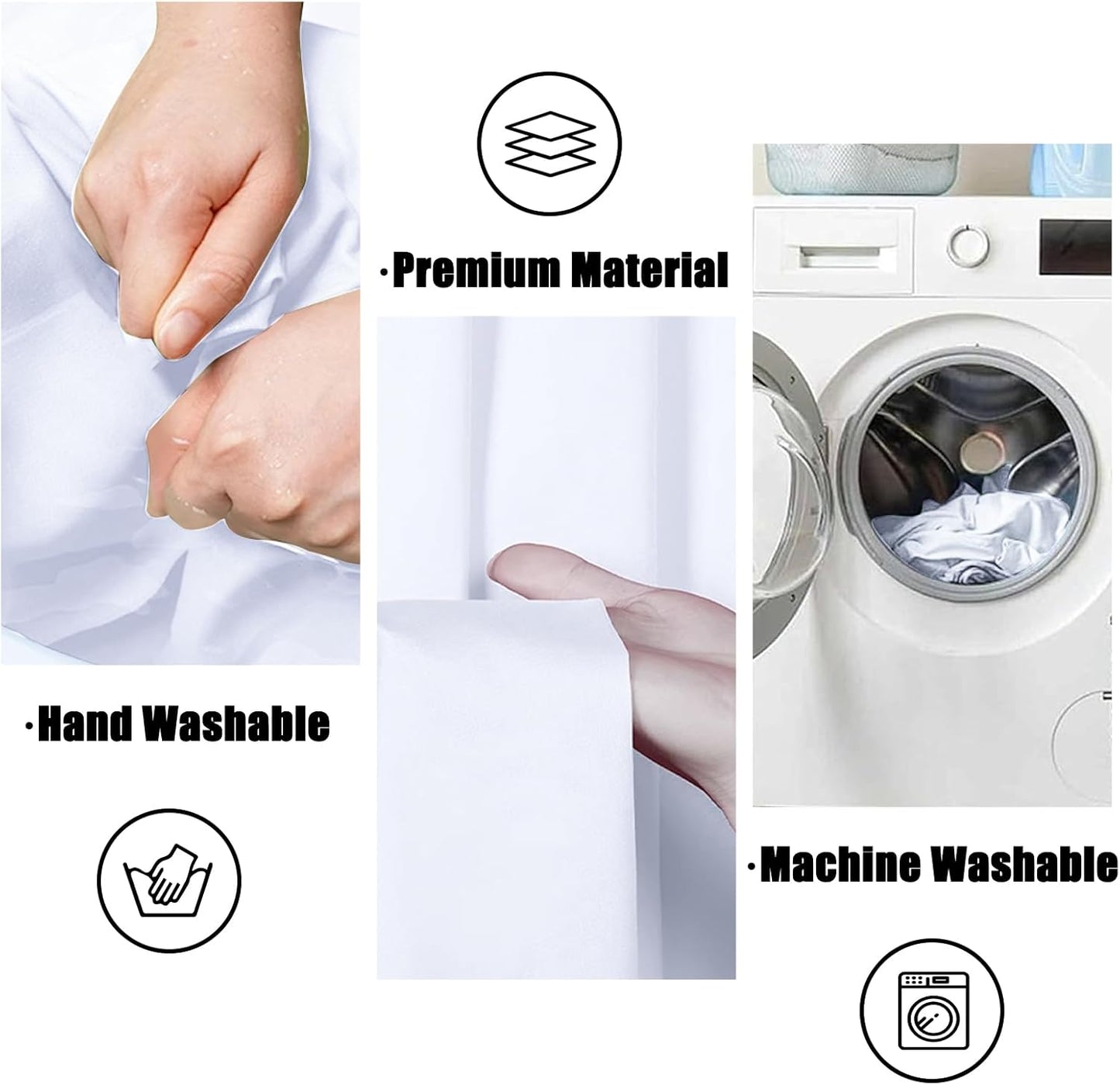 BEIYANG White 10 x 20 Ft Large Screen Backdrop for Photography, Pure White Non-Reflective Fabric Wrinkle Free Photo Background for Zoom Meeting, Game Live Steaming and Photo Studio Shooting Props