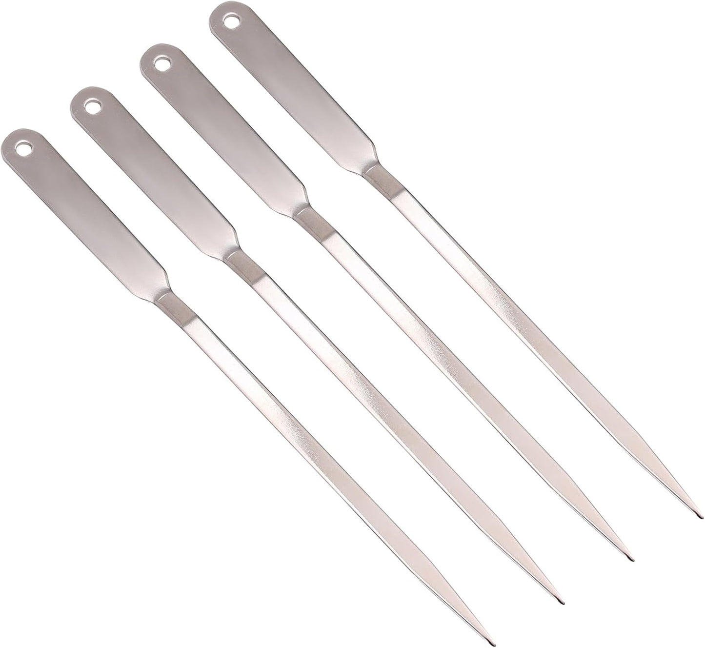 4pcs Letter Opener Envelope Slitter, Stainless Steel Mail Opener Tool Envelope Wrapping Paper Cutter for Home Office School Opening Mail Gift Wrap (Silver)
