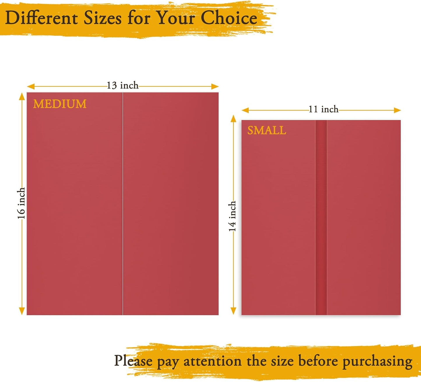 4PCS Medium Trifold Poster Board 26" x 16" Red Tri Fold Presentation Boards, Corrugated Cardboard Picture/Project Display Boards for Event, Exhibition, Business, School Project, Science Fair