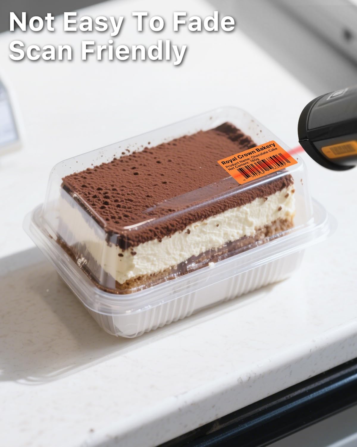 iEager 2.25x1.25 Inch Thermal Labels, Orange Durable Thermal Printer Stickers, Self-Adhesive Rectangle Shipping Label Printer Sticker for Barcode, Name, Address, 1000 Labels/Roll