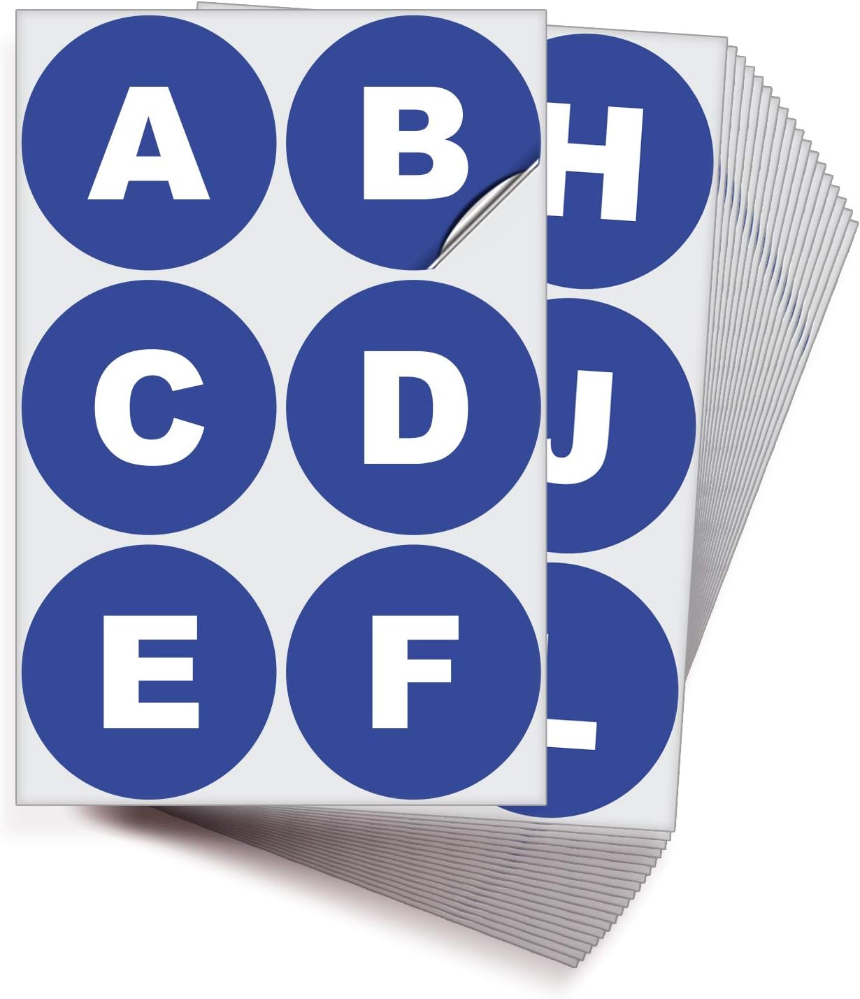 iSYFIX Blue Vinyl Letters Stickers - 4 inch Self-Adhesive, A to Z, 4 of Each Letter - Premium Decal for Indoor & Outdoor, for Inventory, Storage, Organizing, Alphabet for Boxes, Toolbox, Lockers