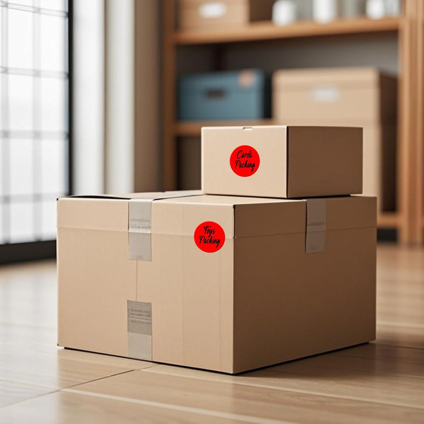 500 PCS Round Stickers 2 Inch Vinyl Red Dot Sticker Removable Writable Color Coding Circle Colored Labels for Office Inventory Garage Yard Sale Tag