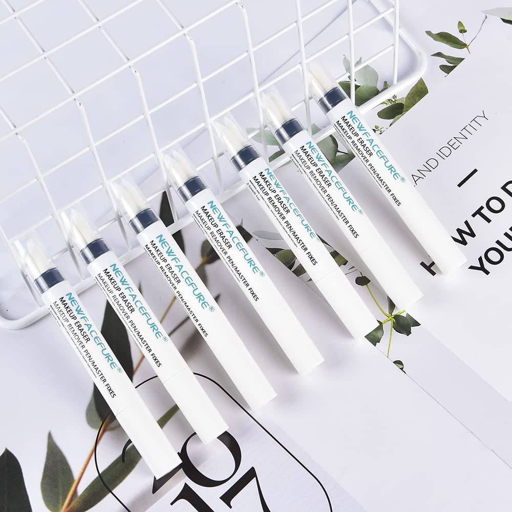 2Pack Eyeliner Remover Eraser Pen, Eye Make Up Corrector, Easy to Remove and Correction Magnetic Eyeliner Fixer, Extract for Sensitive Skin Original (white -2)