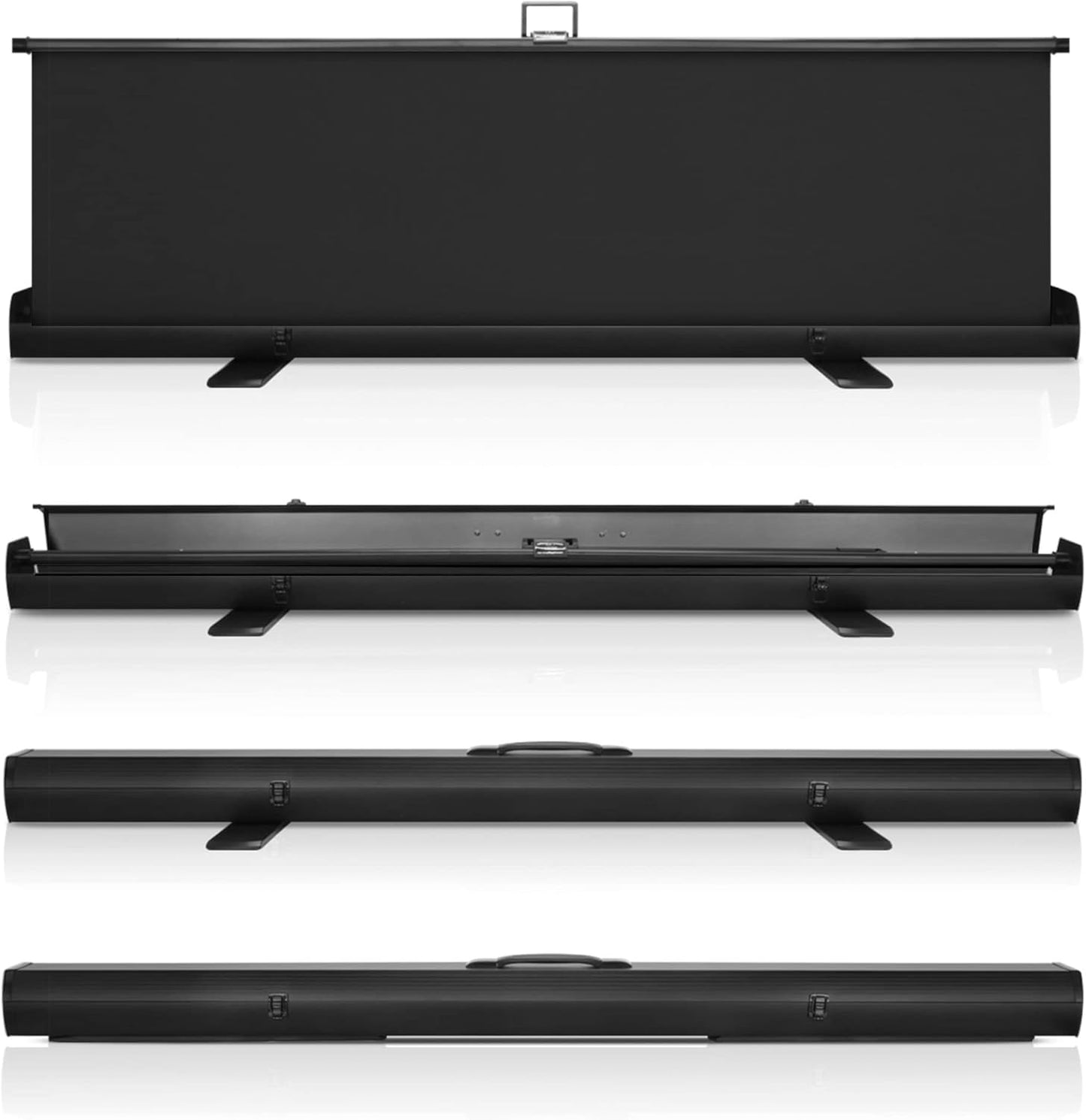 KHOMO GEAR 62-Inch Black Backdrop – Collapsible, Portable Photography & Video Background for Studio, Streaming, Zoom & Content Creation – Wrinkle-Resistant, High-Density Fabric, Easy Setup