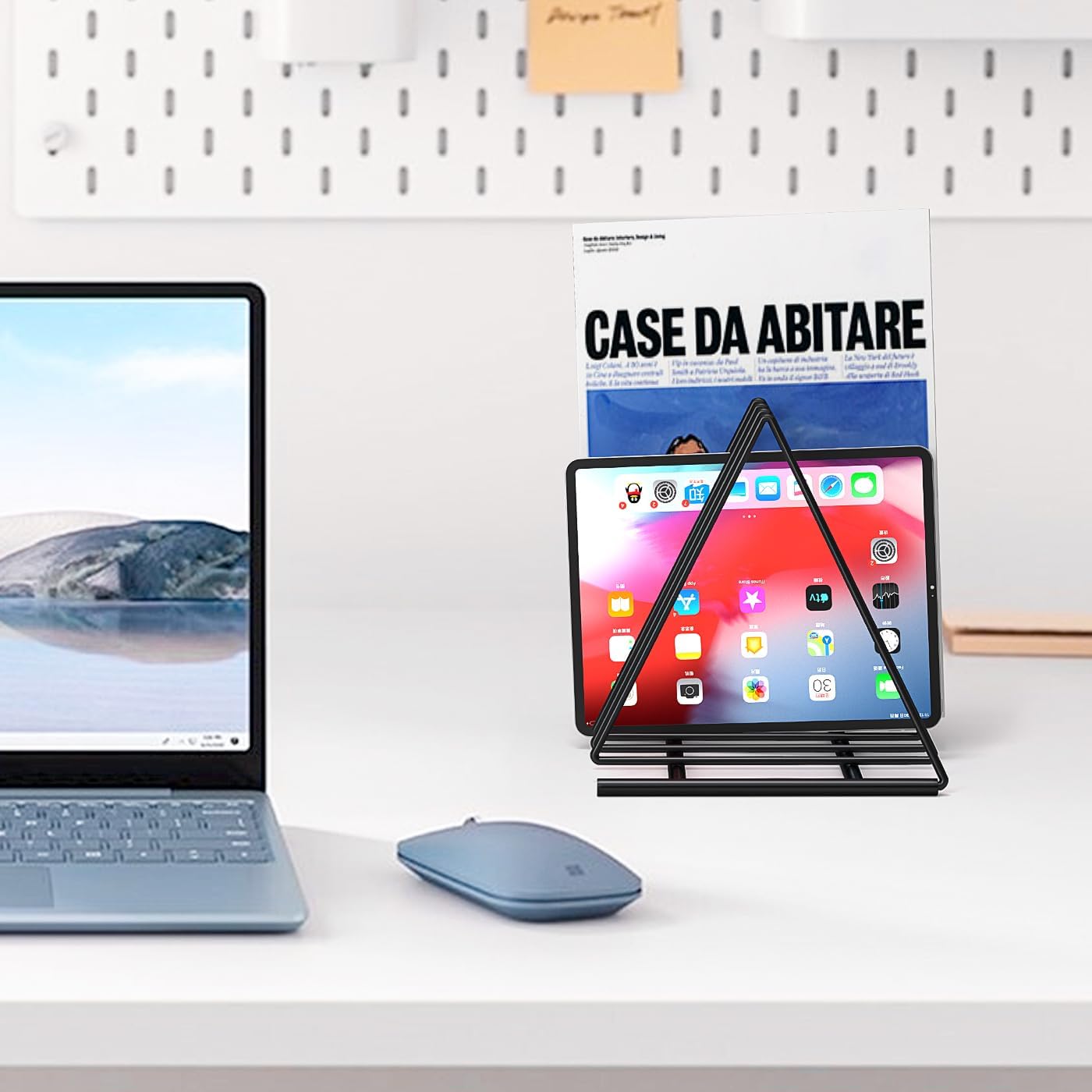 Triangle File Folder Racks,7 Sections File Holder,File Storage Sorter/Stand,Desktop File Organizer,Wire Organizer Rack,Magazine Folder Holder,Letter/Legal,Suitable to Hold Large/Small Items