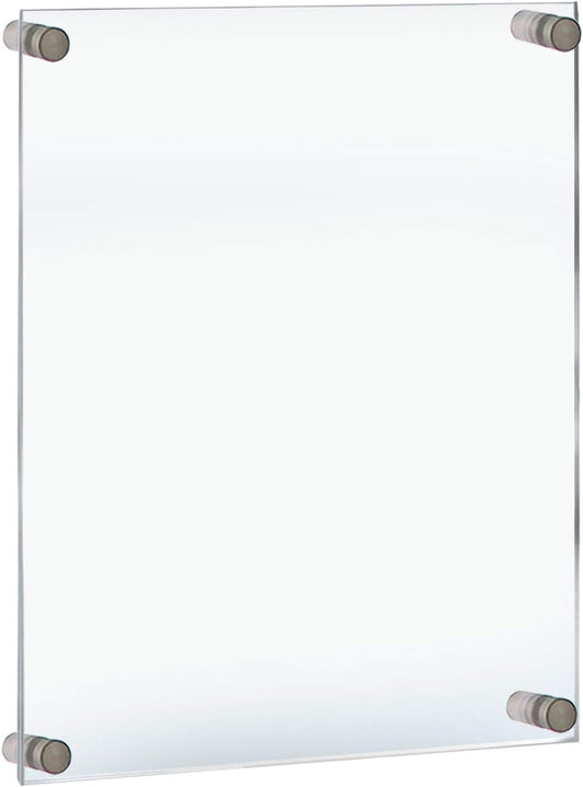 Azar Displays 105524 Standoff Sign Holder: 18" X 24" Graphic Size. Overall Frame Size: 22" X 28", clear