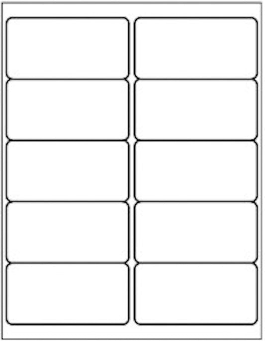 10 Up - Shipping Address Labels - 2" x 4" - 2000 Labels