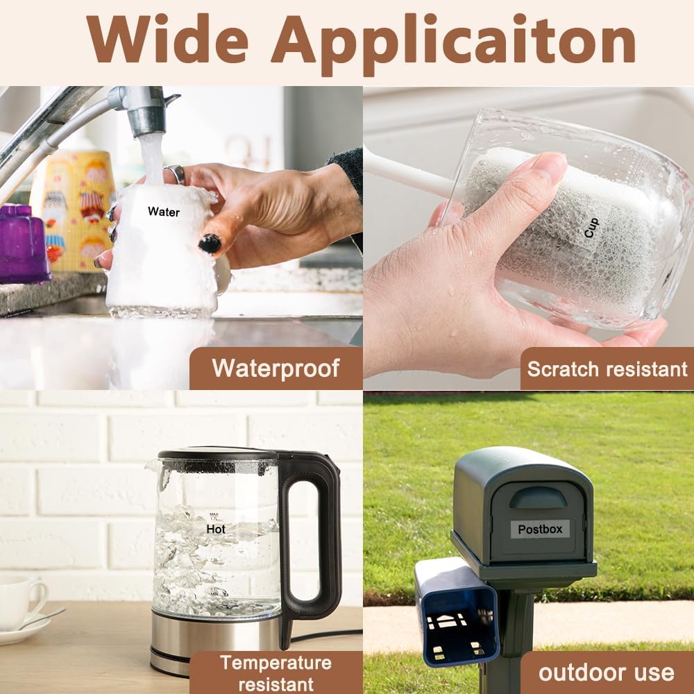 Hehua Tze Tz Tape 9mm 0.35 Laminated Clear Tape Compatible for Brother Label Maker Tape TZe-121 TZe121 TZ-121 TZ121 for Ptouch PT D210 D200 D220 D610 H110 1880, 3/8'' x 26.2ft Black on Clear, 3 Pack