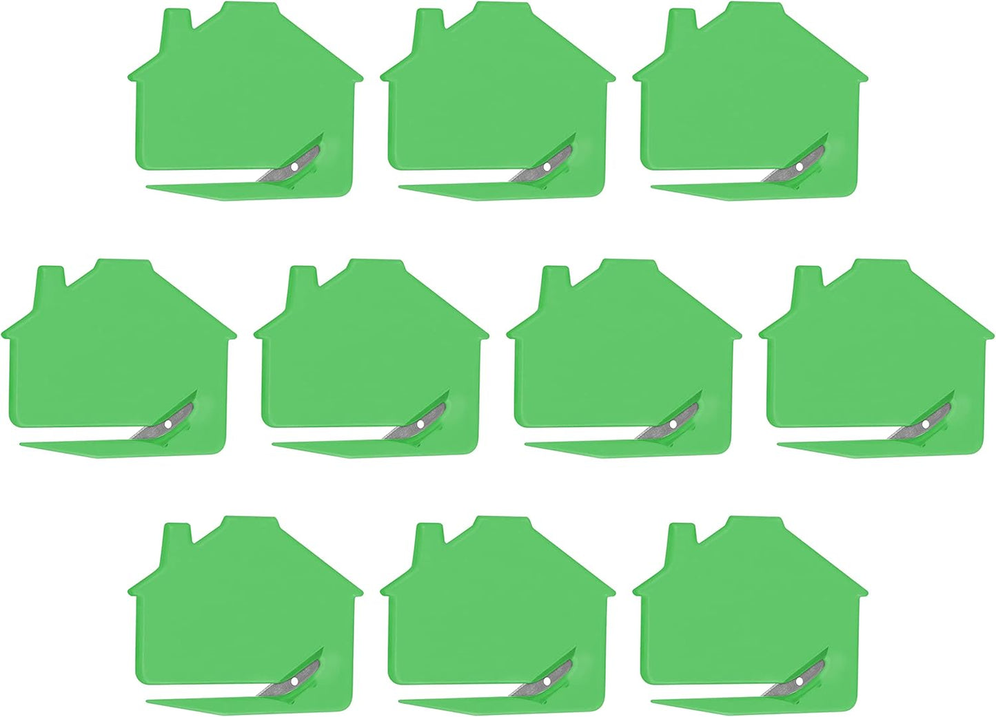 House Letter Openers Set of 10, Bulk Pack - Perfect for Home or Office - TGreen