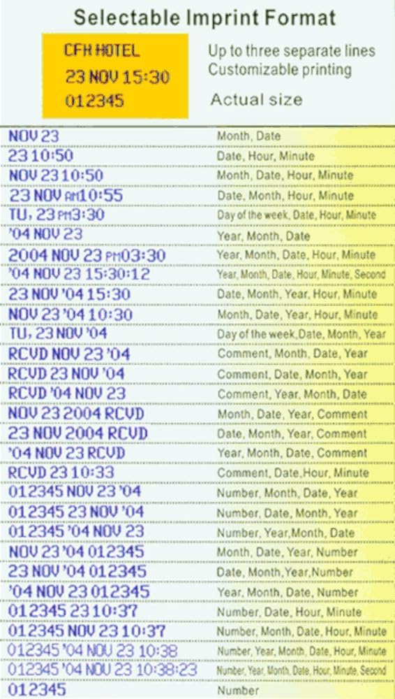COMPUMATIC MP550 Electronic Time Clock and Date Stamp, Durable Heavy Duty Construction, Customizable Print, for Payroll, Job Tracking, or Form Validation