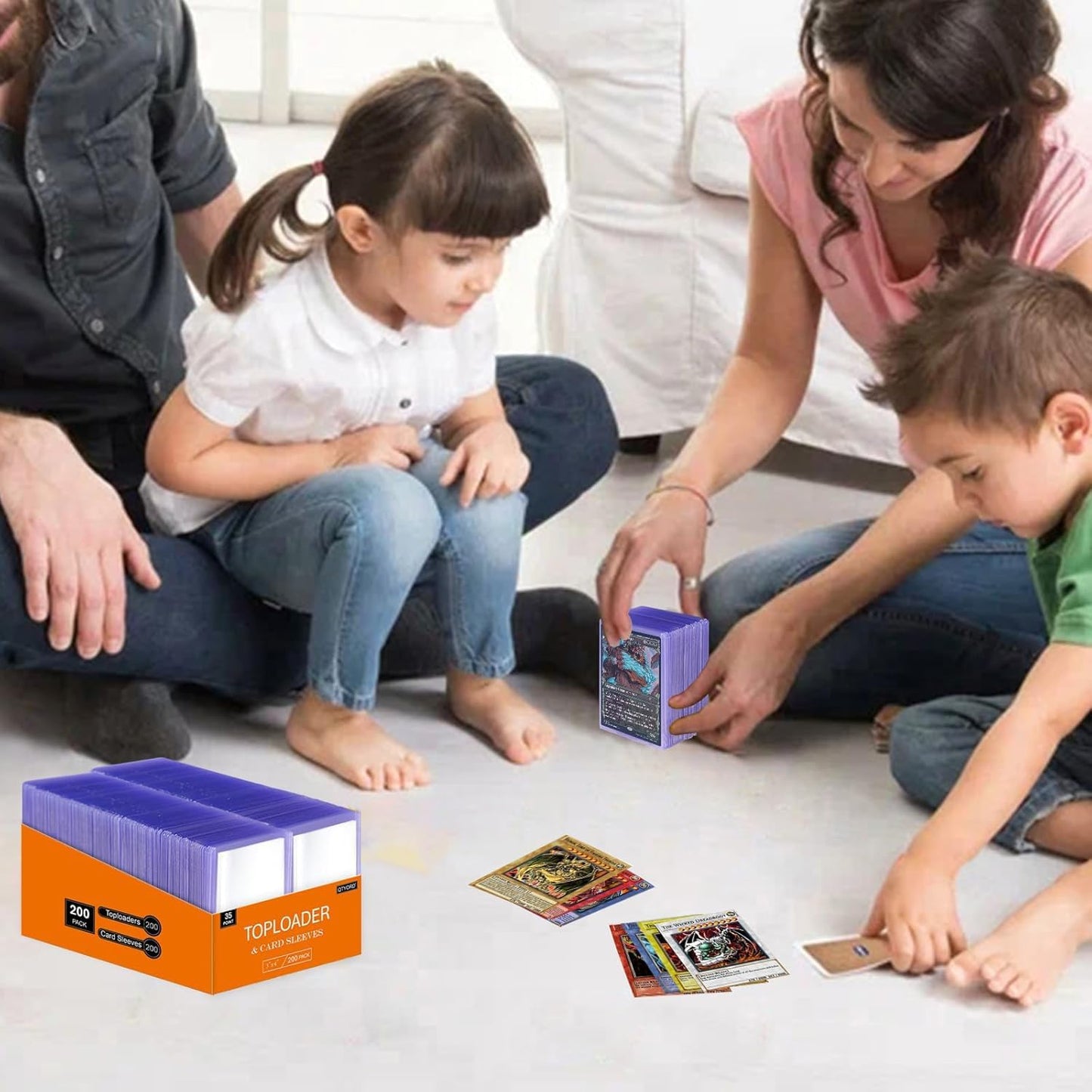 2000Pcs Clear Top Loaders for Cards (1000Pcs Hard Plastic Card Holders & 1000Pcs Card Sleeves) 3" x 4" Toploaders, Card Protector Sleeves for Baseball Cards, Standard Trading Cards