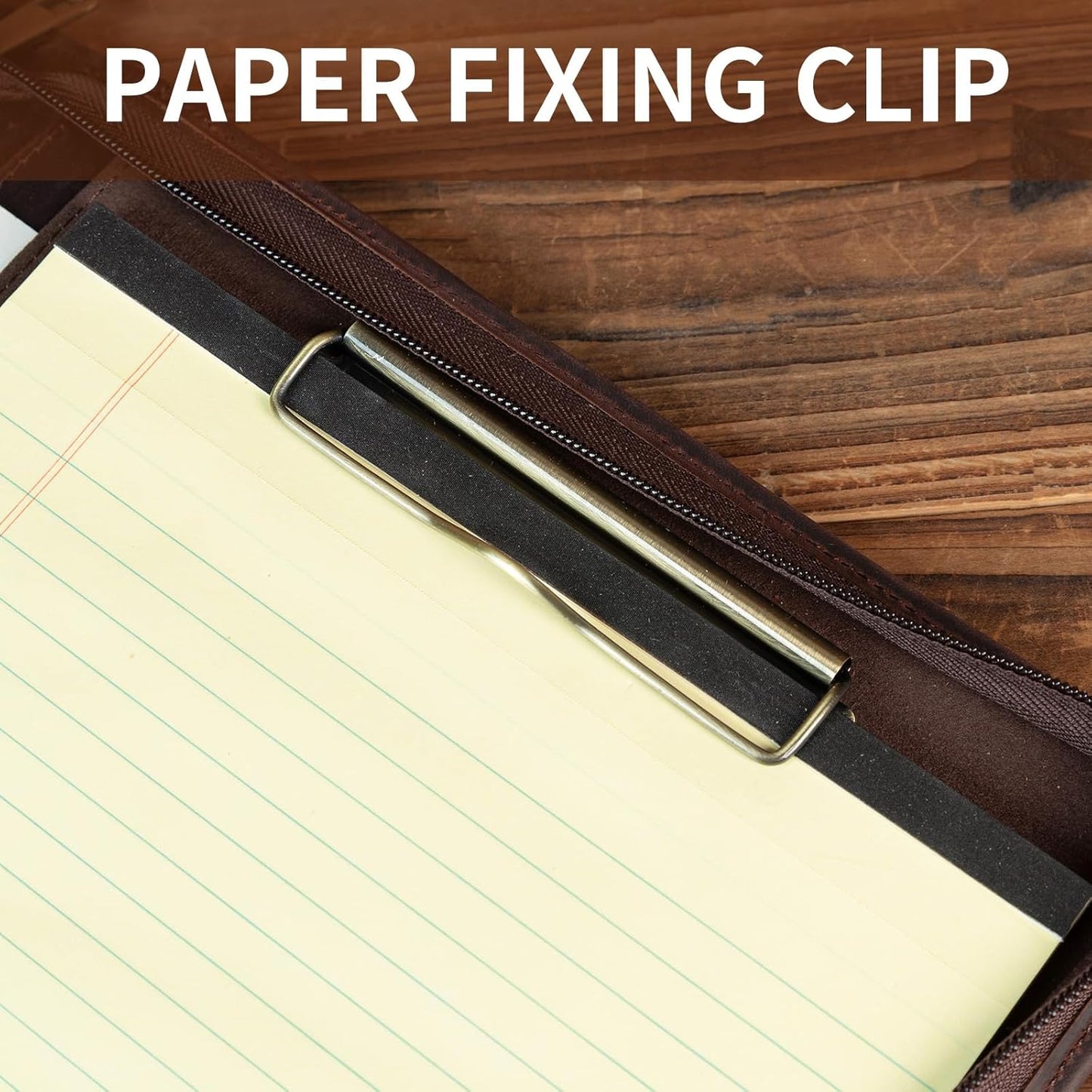 Handmade Vintage Crazy Horse Leather Portfolio Letter (A4) Size Notepad,Business Organizer Padfolio with Handle, for iPad Pro/Microsoft Surface Pro/13 inch Tablet (Non-Custom, Dark Brown)