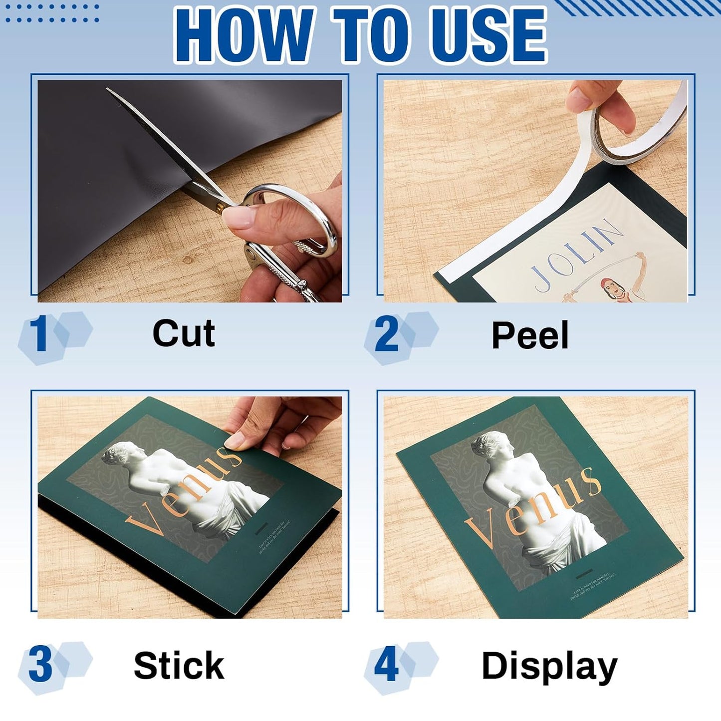 Amylove 12" X 5 ft Extra Large Magnetic Sheets for Crafts Non Adhesive 30 Mil Flexible Sheets for Die Cuts Arts Crafts Refrigerator and Metal Cutting Die Storage