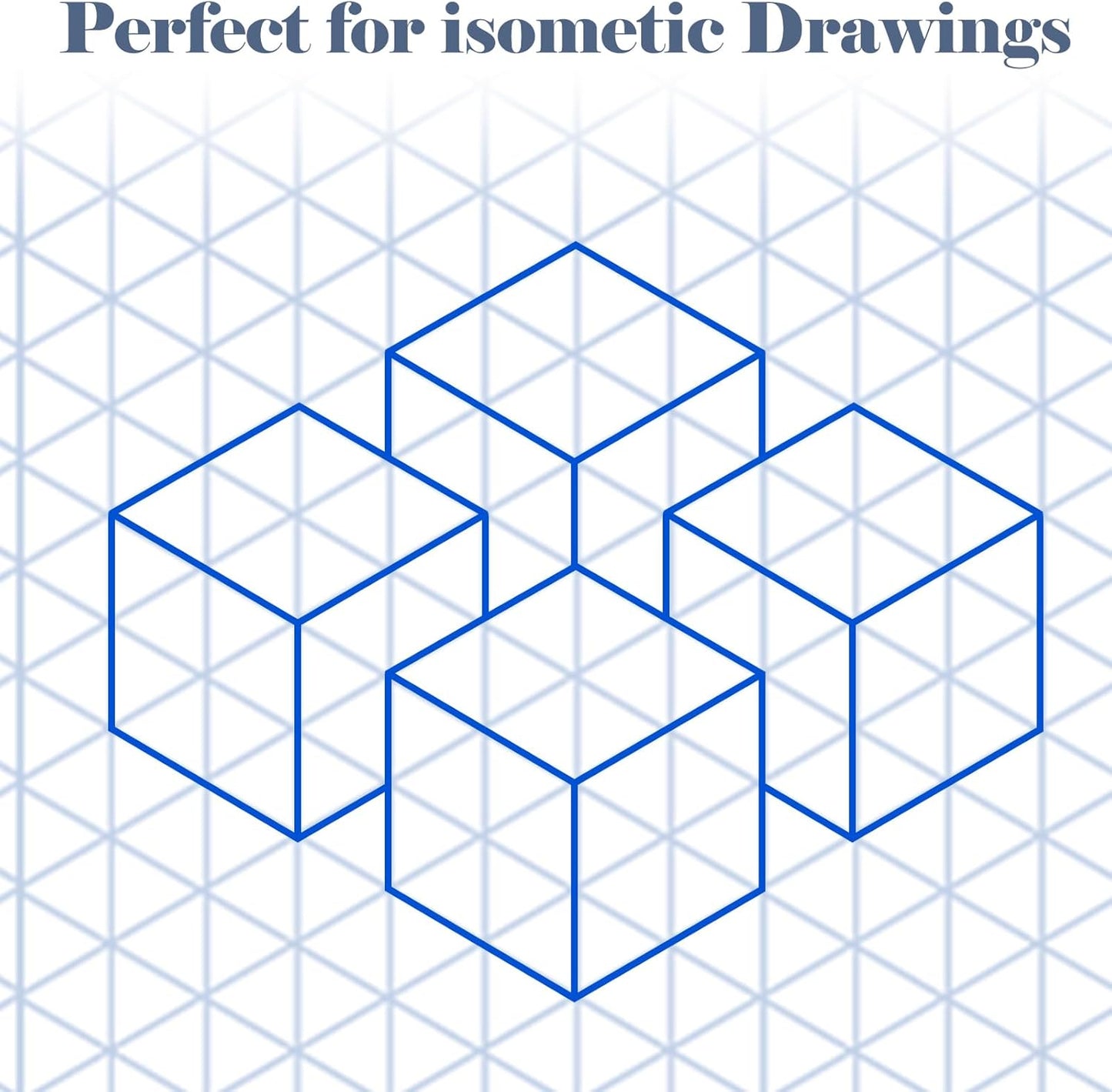 150 Sheets Isometric Graph Paper Pad Isometric Paper Drafting and Graph Pads for 3D Designs Architecture Landscaping Engineering Drafting (8.5x11")