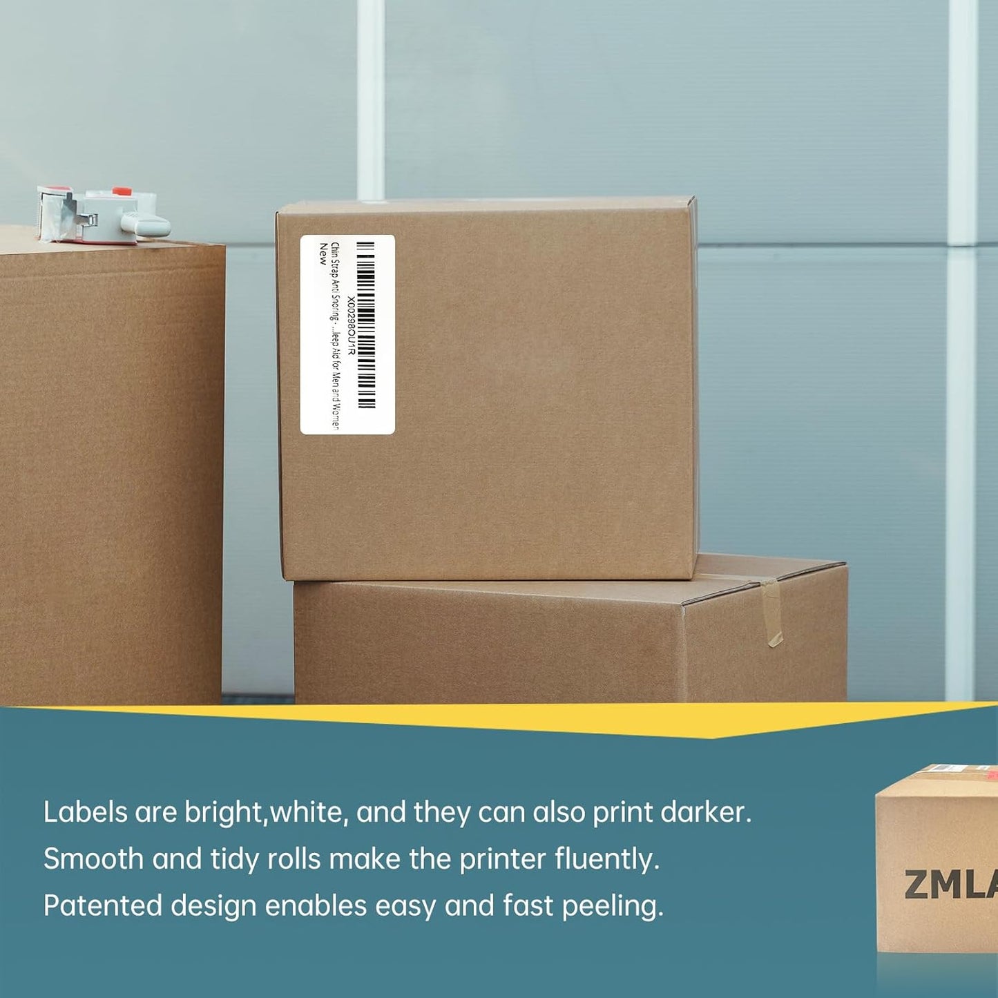 12 Rolls 4" x 2" Thermal Labels - 760 Paper Stickers Per Roll - 4 Rolls - fits Zebra LP2844, GC420, GK420, GX430, ZD220, ZD420, ZD500, ZD620, ZP-500, GT800 Direct Thermal Printers