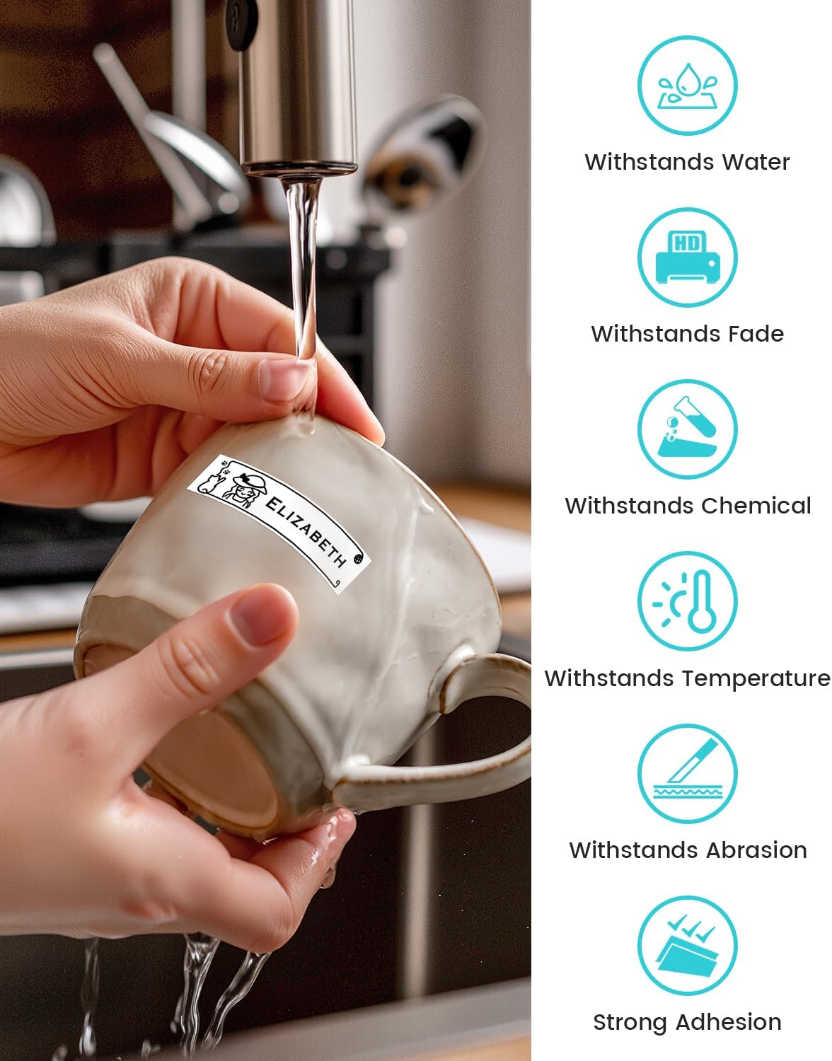 Airmall 12mm .47 Laminated White Tz Tape Compatible with Brother Label Maker Tape Refill TZe-231 TZe231 Replace for Brother P Touch D210 D200 D400 1280 1290 1880, Black on White 1/2 Inch, 5-Pack