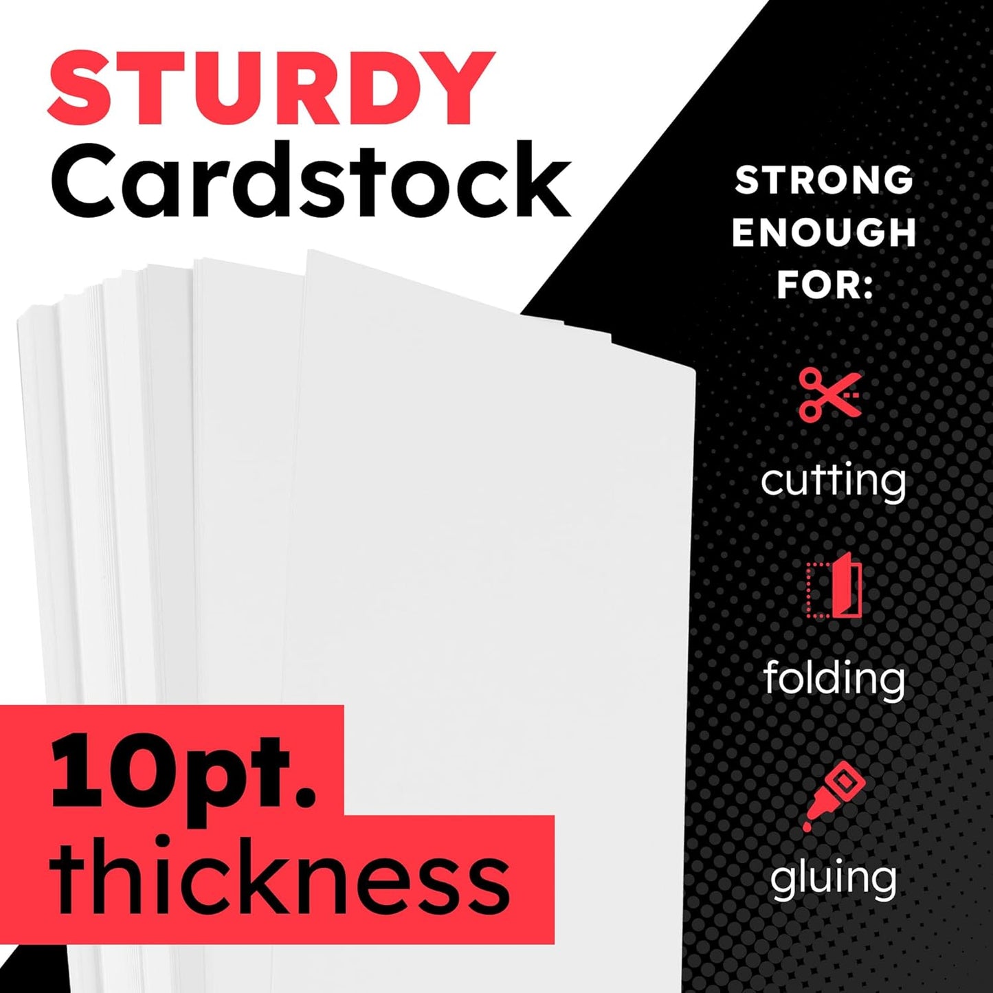 Hygloss Small Poster Board 4x11 - 50 Poster Boards Bulk Pack - 10 Pt. Thickness White Poster Board Paper for Projects, Presentations, Displays, Signs, Crafts - Blank Posterboard Multipack 4" x 11"