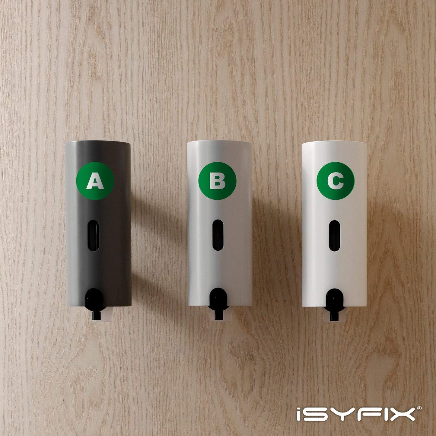 iSYFIX Green Vinyl Letters Stickers - 1.5 inch Self-Adhesive, A to Z, 4 of Each Letter - Premium Decal Indoor & Outdoor, For Inventory, Storage, Organizing, Alphabet for Boxes, Toolbox, Lockers & More