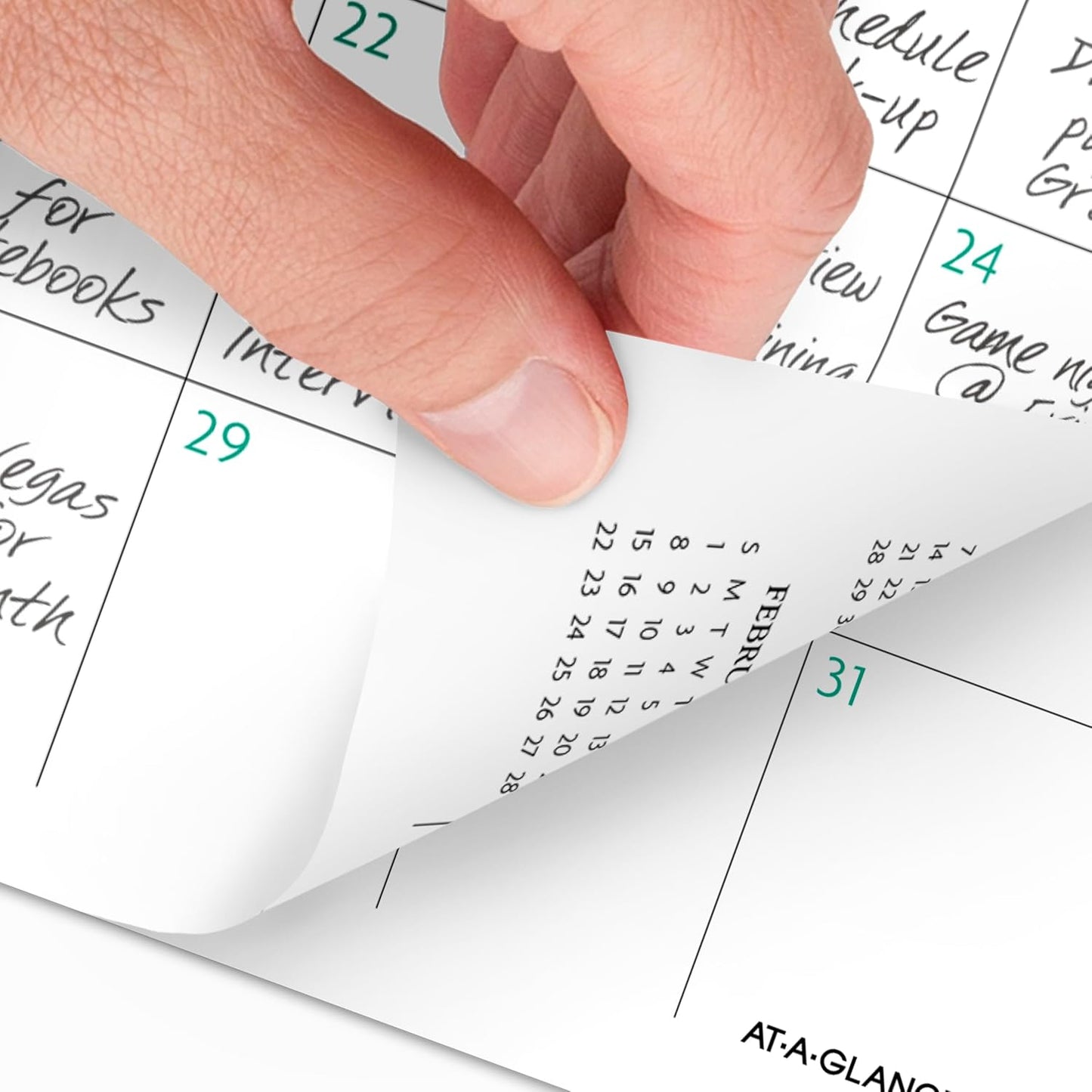 AT-A-GLANCE 2026-2027 Planner, 2 Year Monthly Planner, 3.5" x 6", Pocket Size, BADGE, Floral (1753F-021-26)