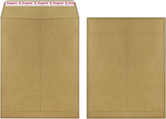 60 PCS 10x13 inches Security Catalog Envelopes Printable Self Seal Envelopes, Anti Tear Recycled Kraft Envelopes for Invitation Cards, Pictures, Photos, Documents