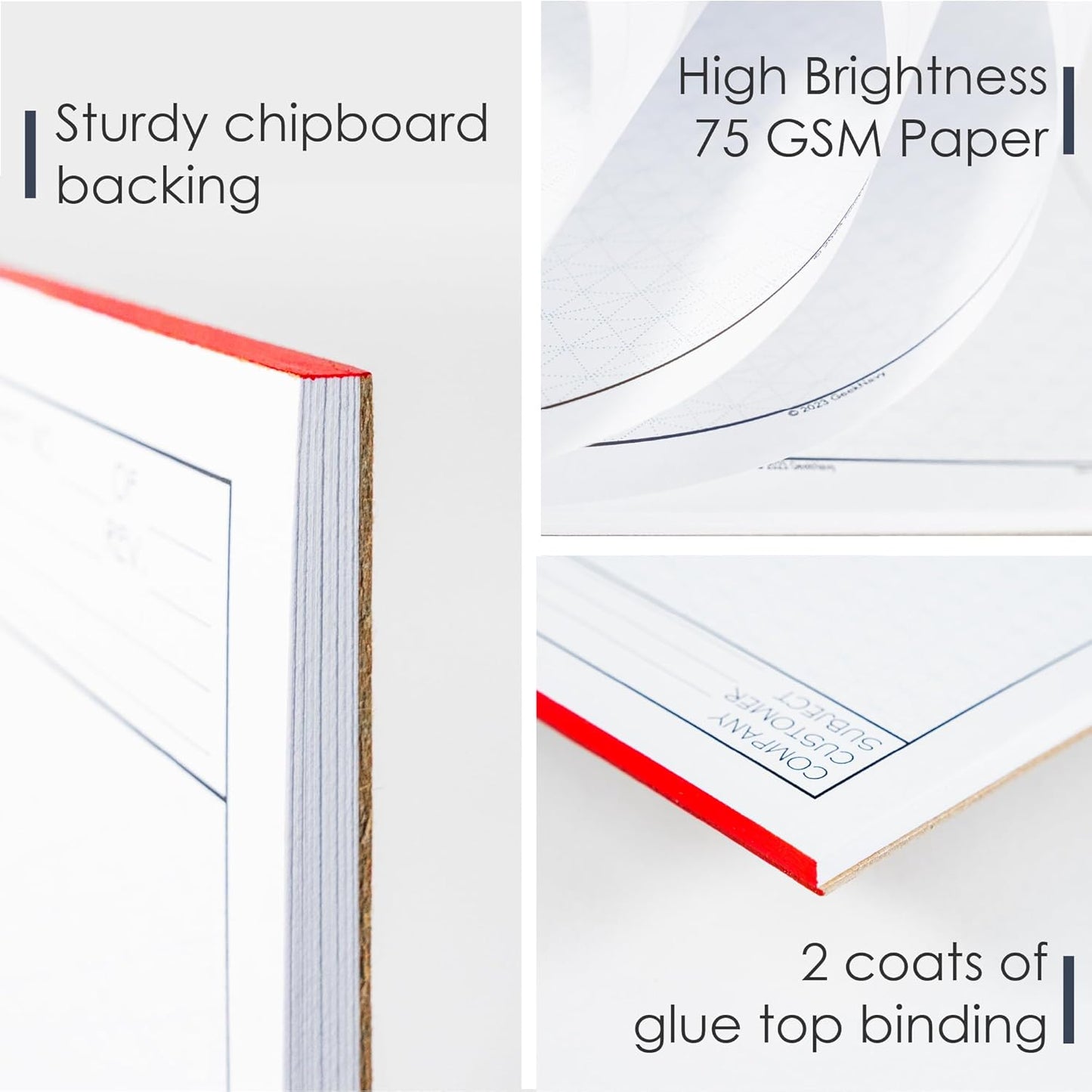 8.5" x 11" Isometric Graph Paper 50 Sheets Landscape - 0.25" Grid, Non-photo Blue, High Brightness, Drafting, Engineering, Art, 3D Design (1-Pack)