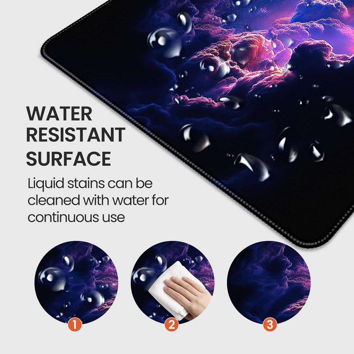 35.4 x 15.7 inches, Large Desktop Mouse pad, Keyboard and Mouse Pads for Work and Home Computers, and Large Laptop Mouse mat，Dazzling Planet