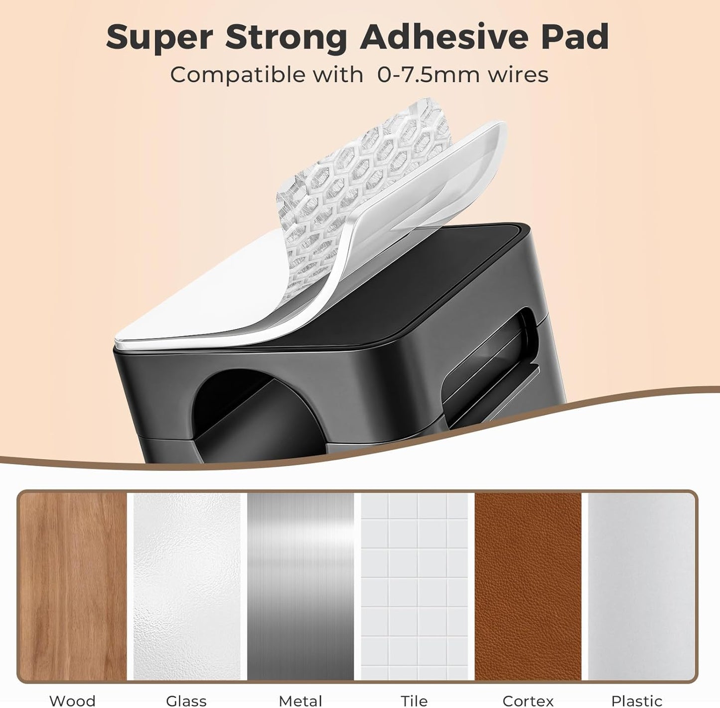 8 Pack Magnetic Cord Organizer Holder, Adjustable Cable Clips, Strong Adhesive Desk Cable Management Clips for Nightstand, Office, Car, Easy Open Design for Tidy Wire Organization