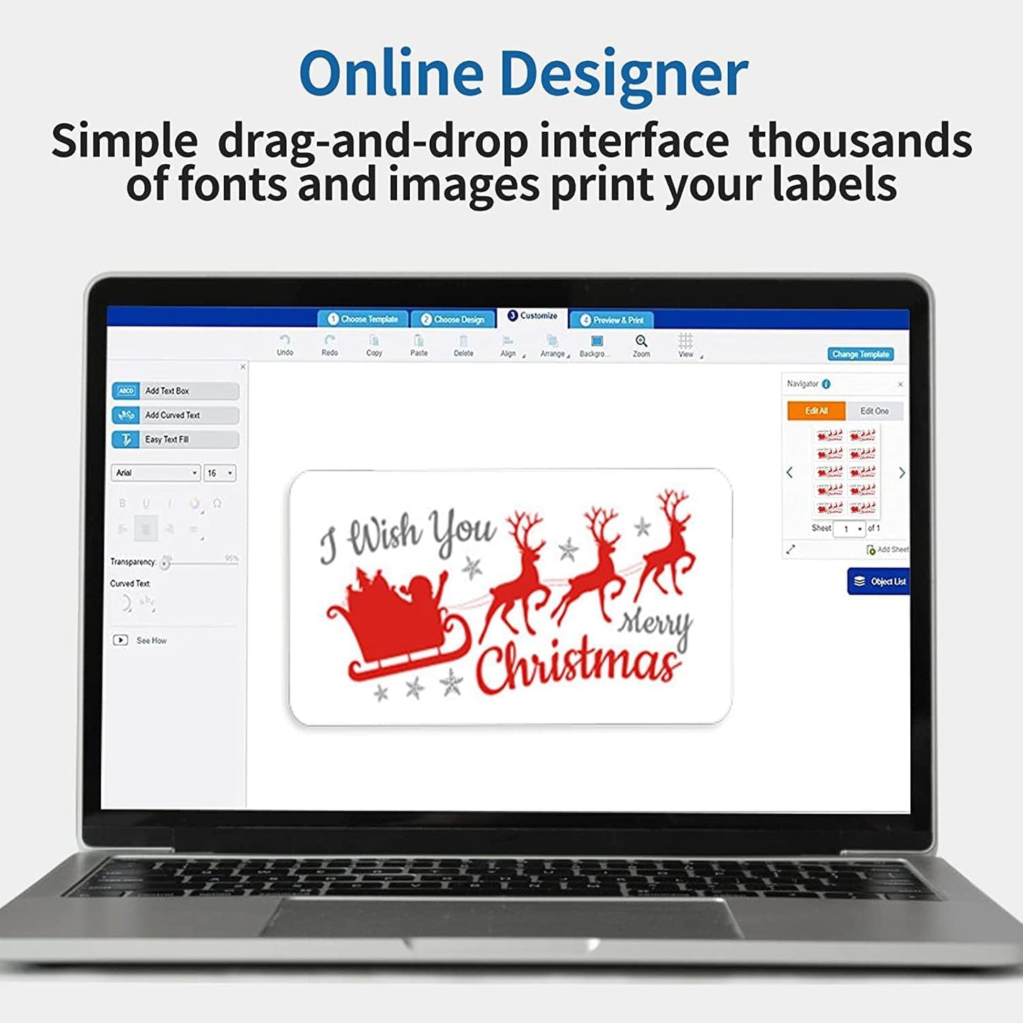 2” x 4” Shipping Labels 2000 Address Labels Printable, White Sticker Label Sheets for Laser Inkjet Printers (10 Labels/Sheet, 200 Sheets)