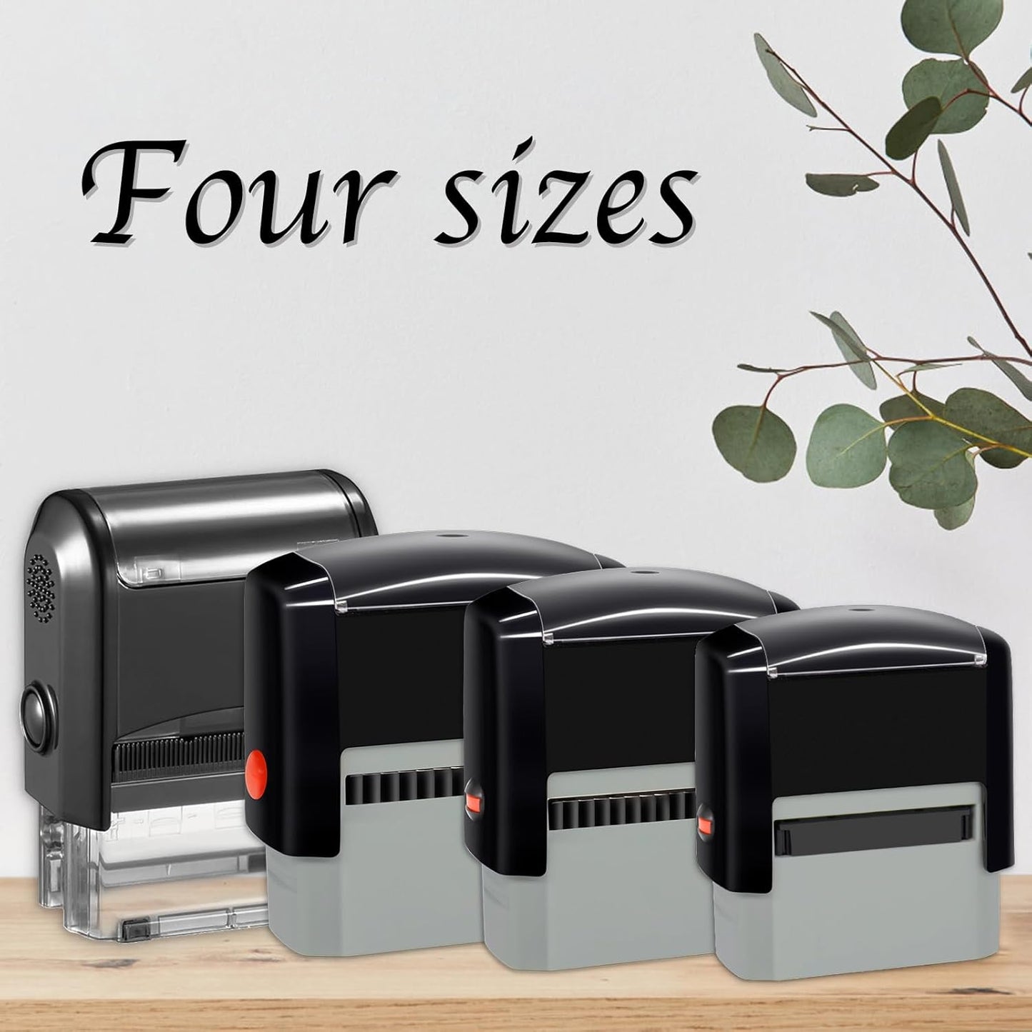 75x38mm Personalized Stamp Custom Self-Inking Business Address Rubber Stamps Customized with Name Date Signature Return Address Up to 8 Lines