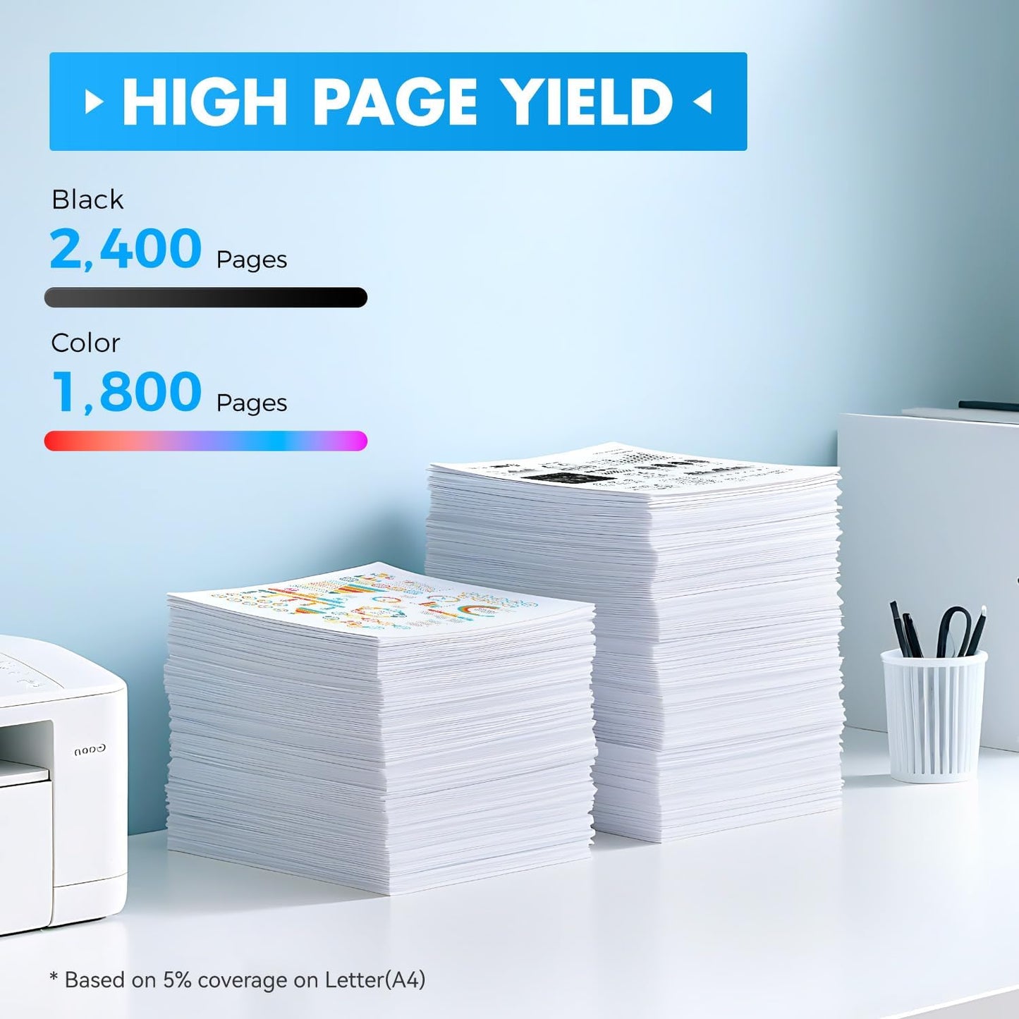 131A 131X High Yield Toner Cartridge 4-Pack Black Cyan Yellow Magenta Replacement for HP 131A CF210A CF211A CF212A CF213A Compatible for HP LaserJet Pro 200 color MFP M276nw M276n M251nw M251n Printer