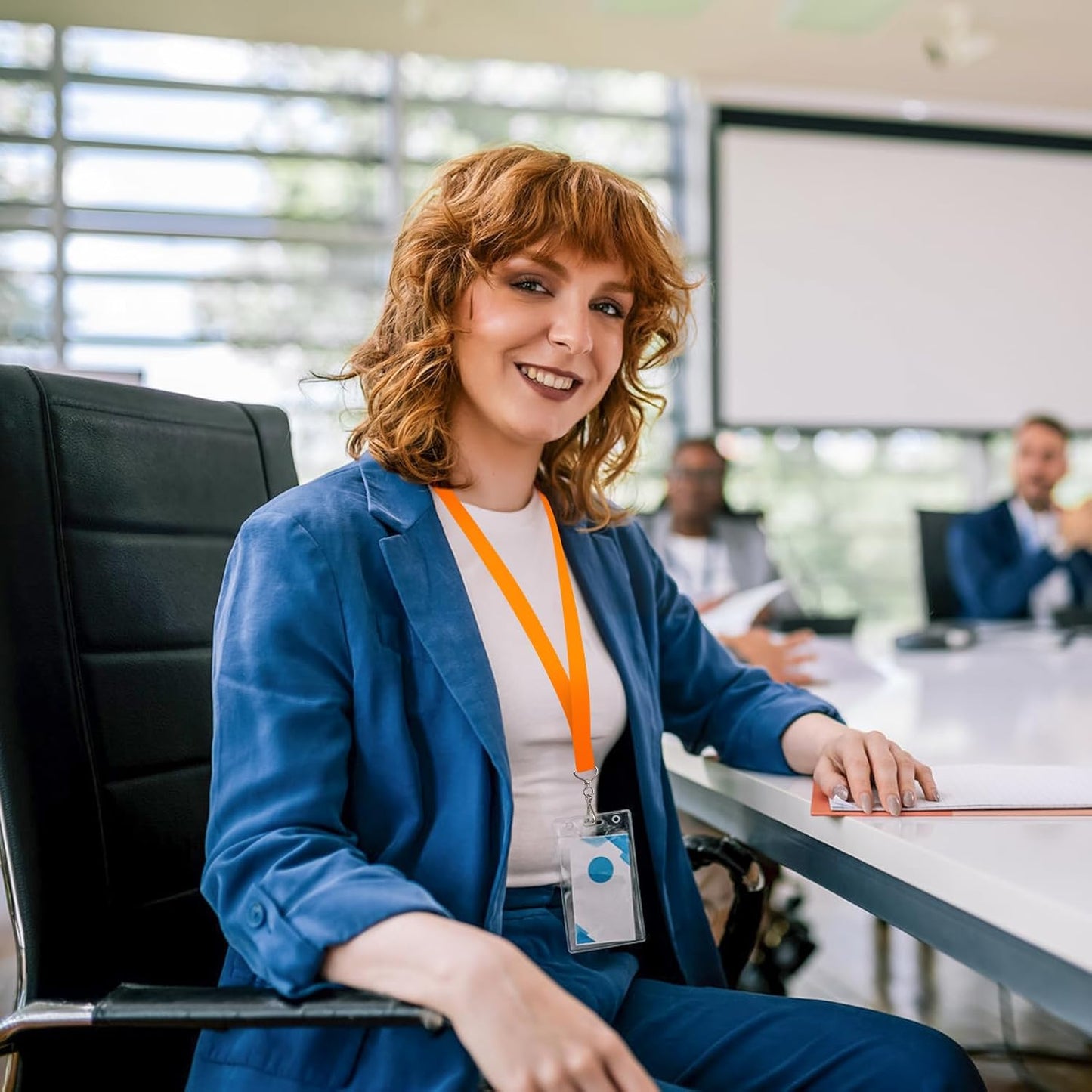 DE Breakaway Lanyards for Id Badges,Teacher Lanyard with with J-Hook Bulk Flat Lanyards for Name tag ID Badges Holder